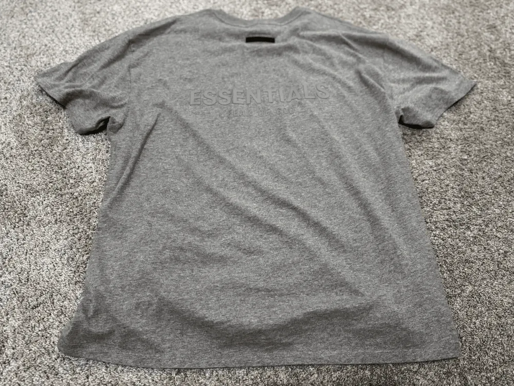 Product image for Fear Of God Essentials T-Shirt (Grey) | Size L |  25 x 30