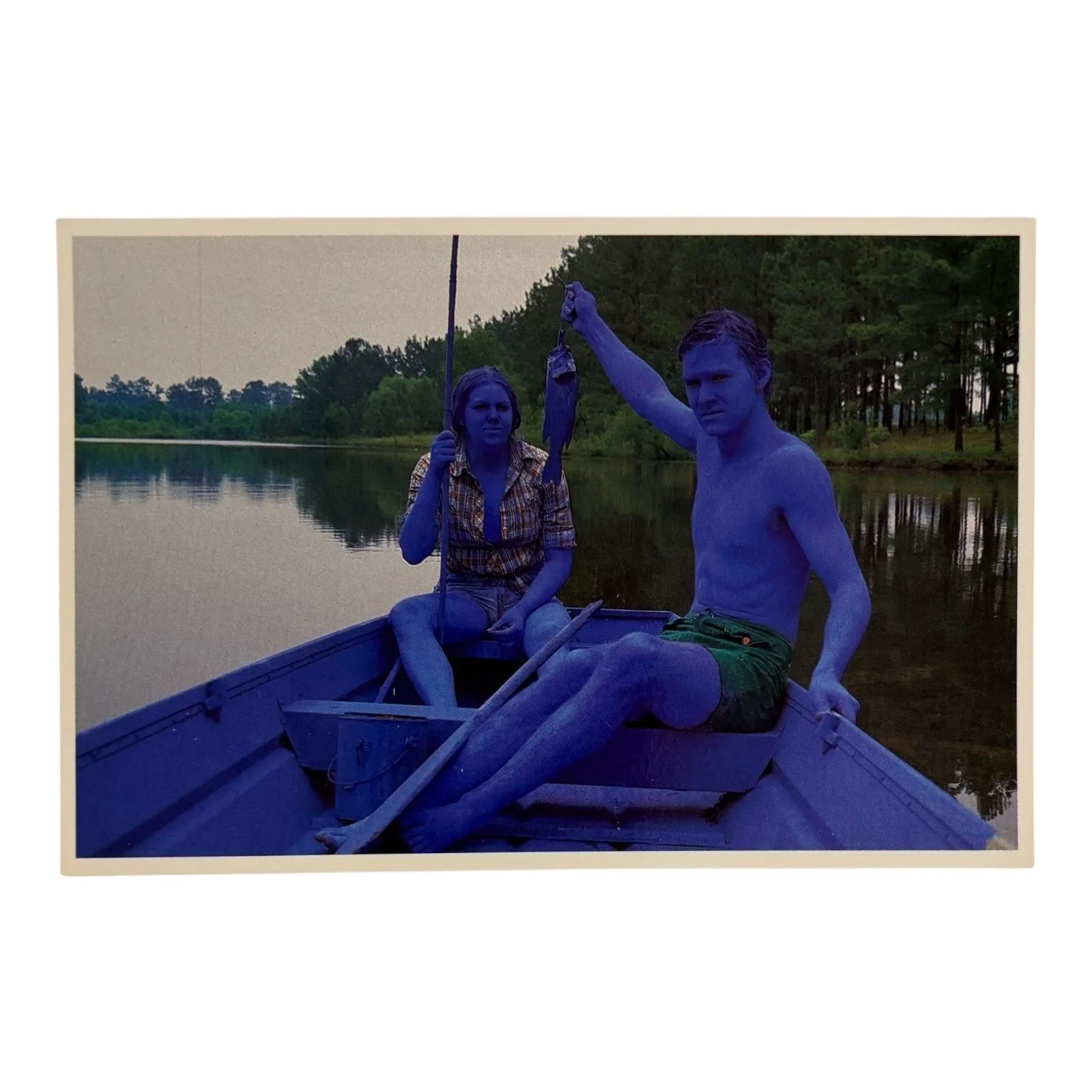 Product image for Blue Fish * 1983 -Photo by Dudley - Funky Cool Postcard