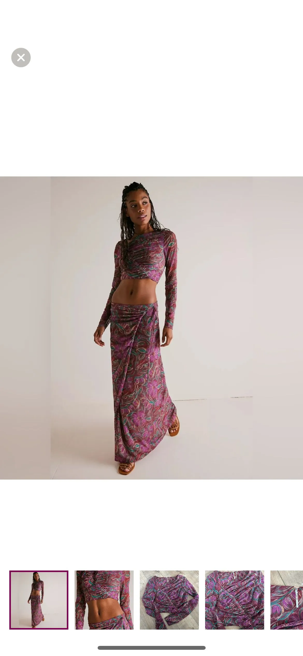 Product image for 004 Free People Supernova Skirt Set SMALL