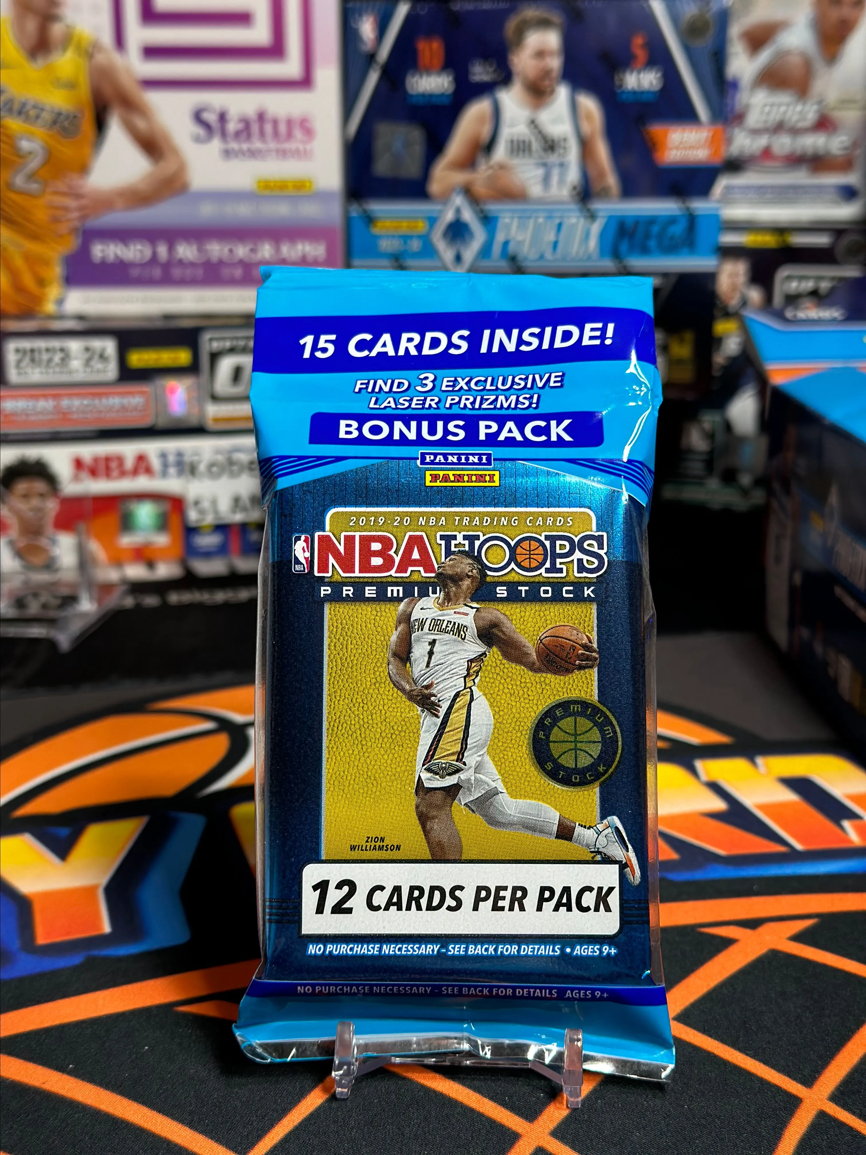 Product image for 1 2019-20 NBA Hoops Premium Stock Cello