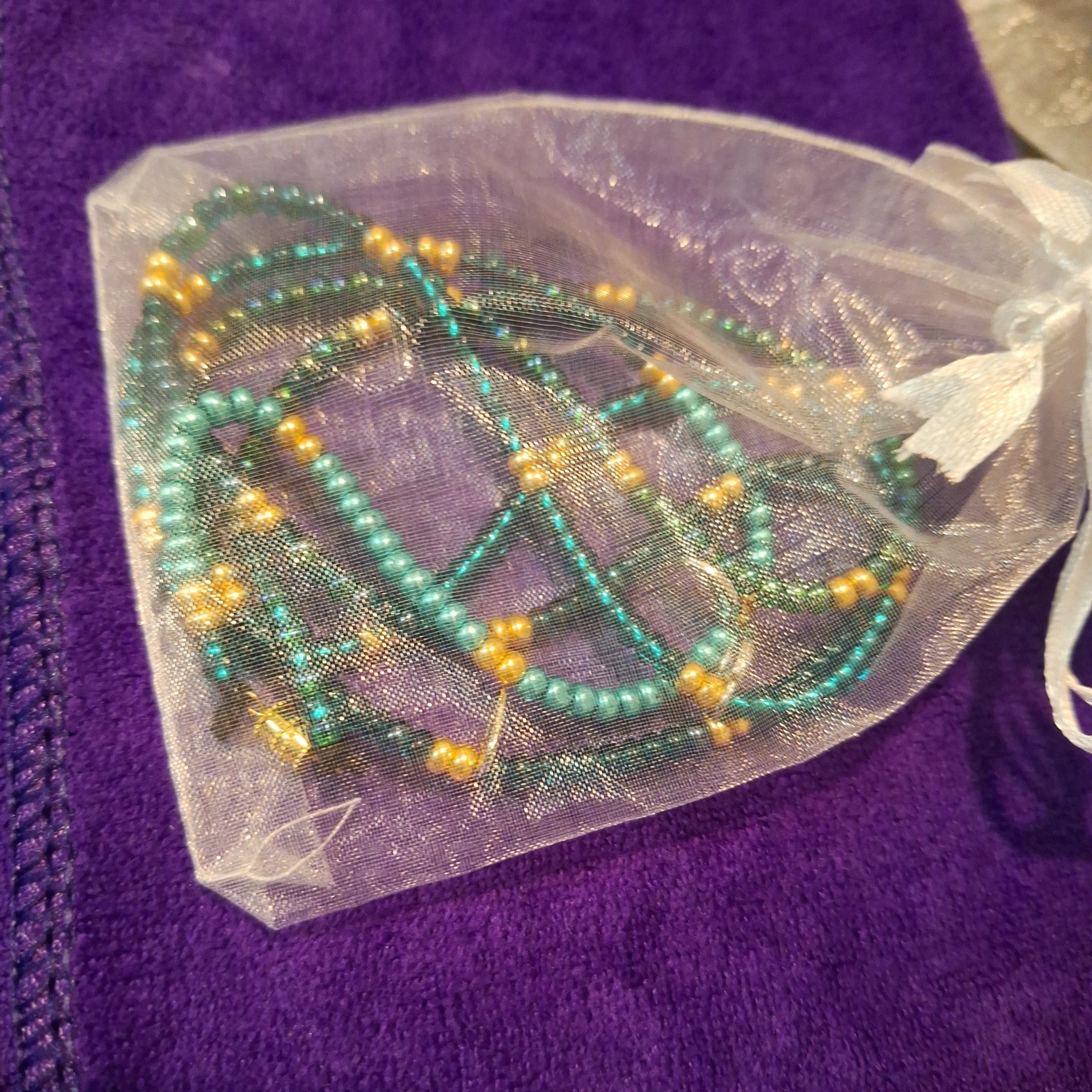 Product image for Peridot and Gold waist jewelry with charms