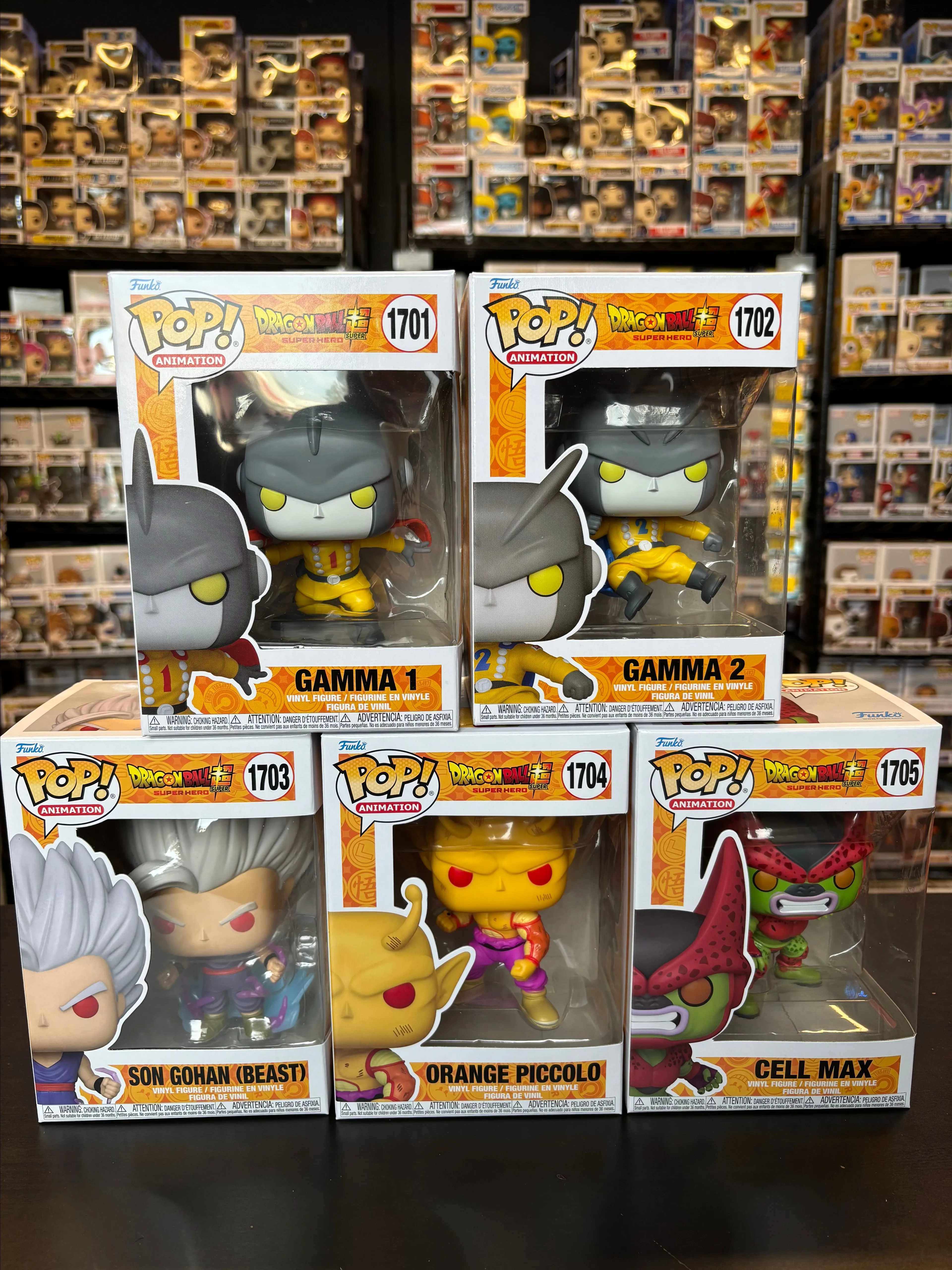 Product image for Funko Pop DBZ Super Hero Set Of 5