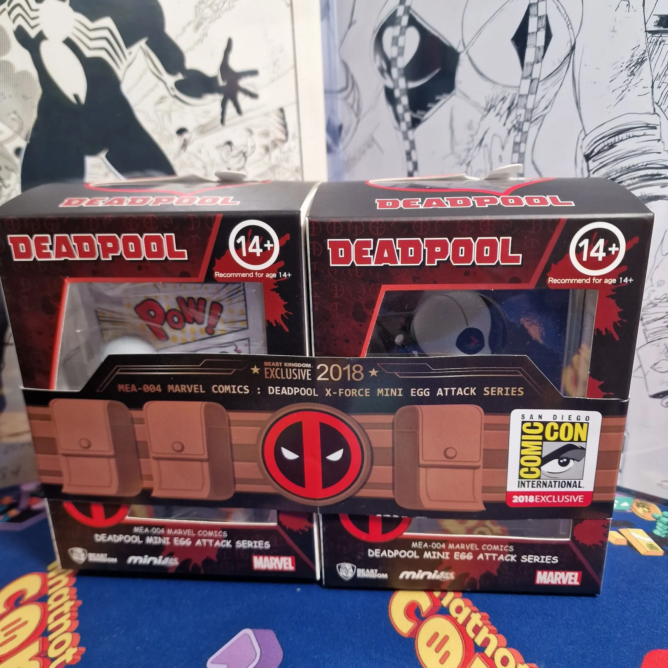 Product image for 00. Deadpool Mini Egg Attack Series Figures Beast Kingdom New SDCC 2018 Exclusive 🔥