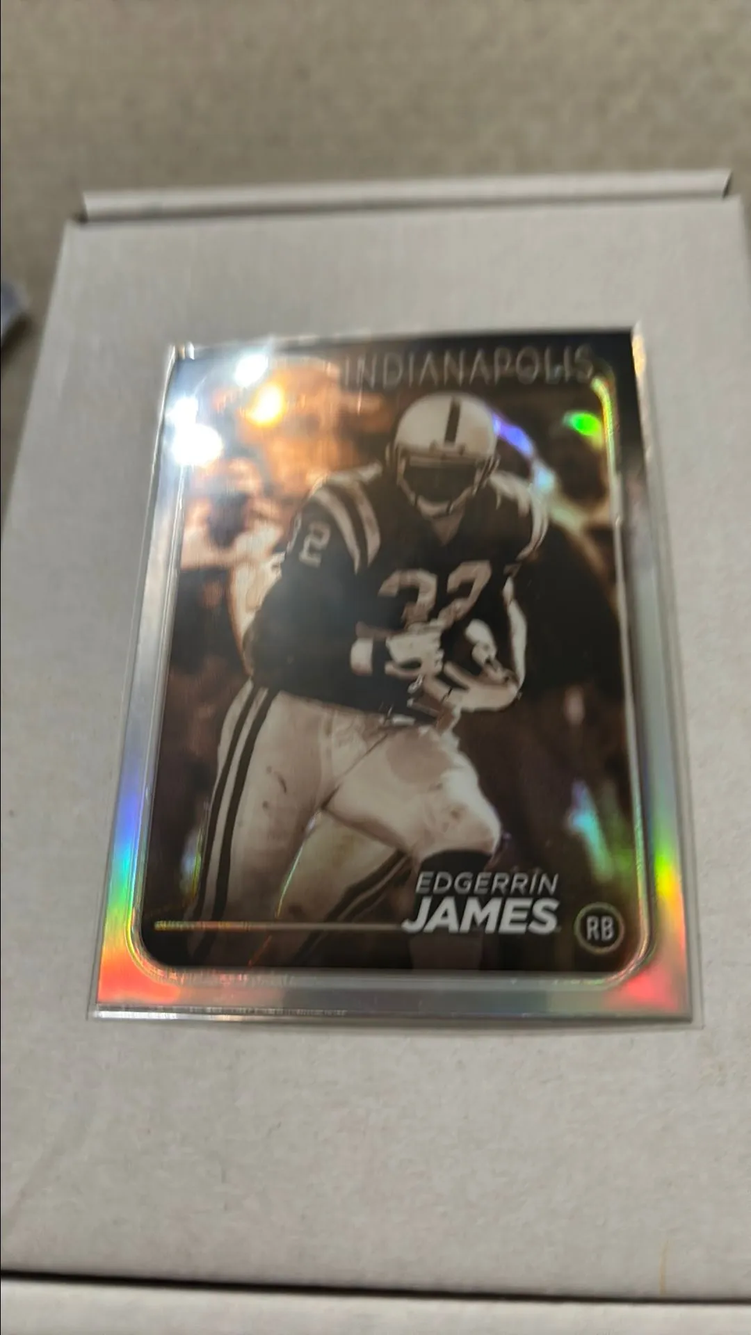 Product image for Edgerrin James 2024 topps chrome sepia refractor colts