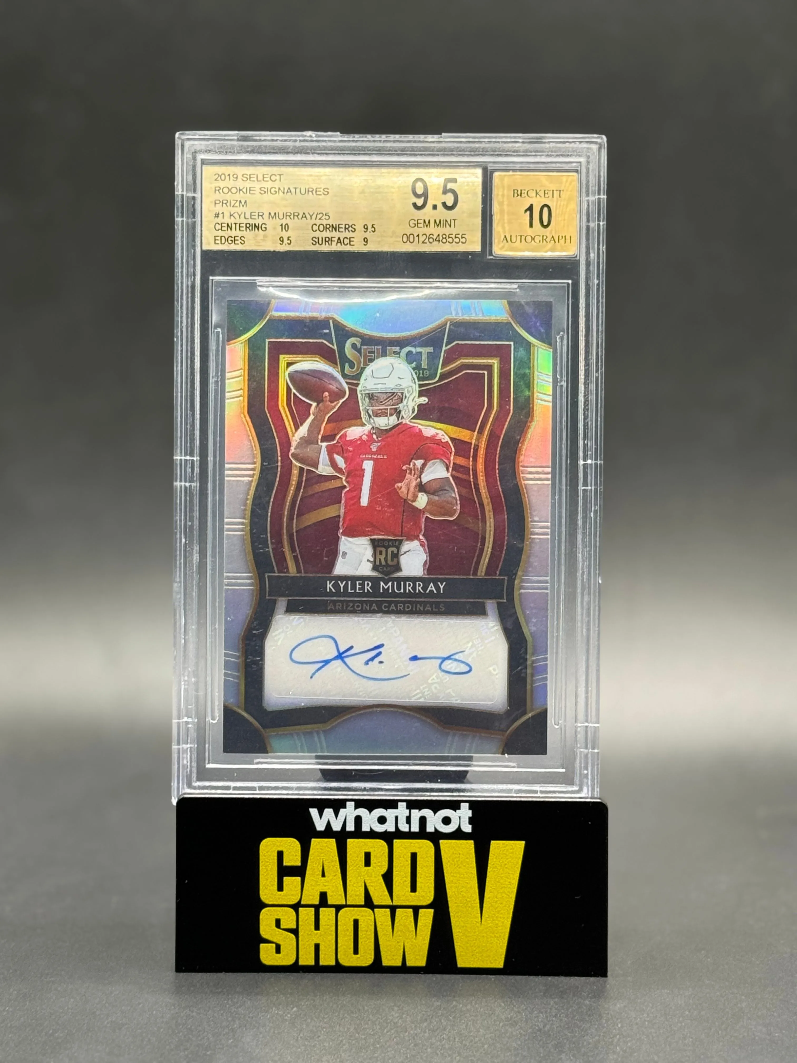 Product image for 2019 Select Rookie Signatures Kyler Murray /25