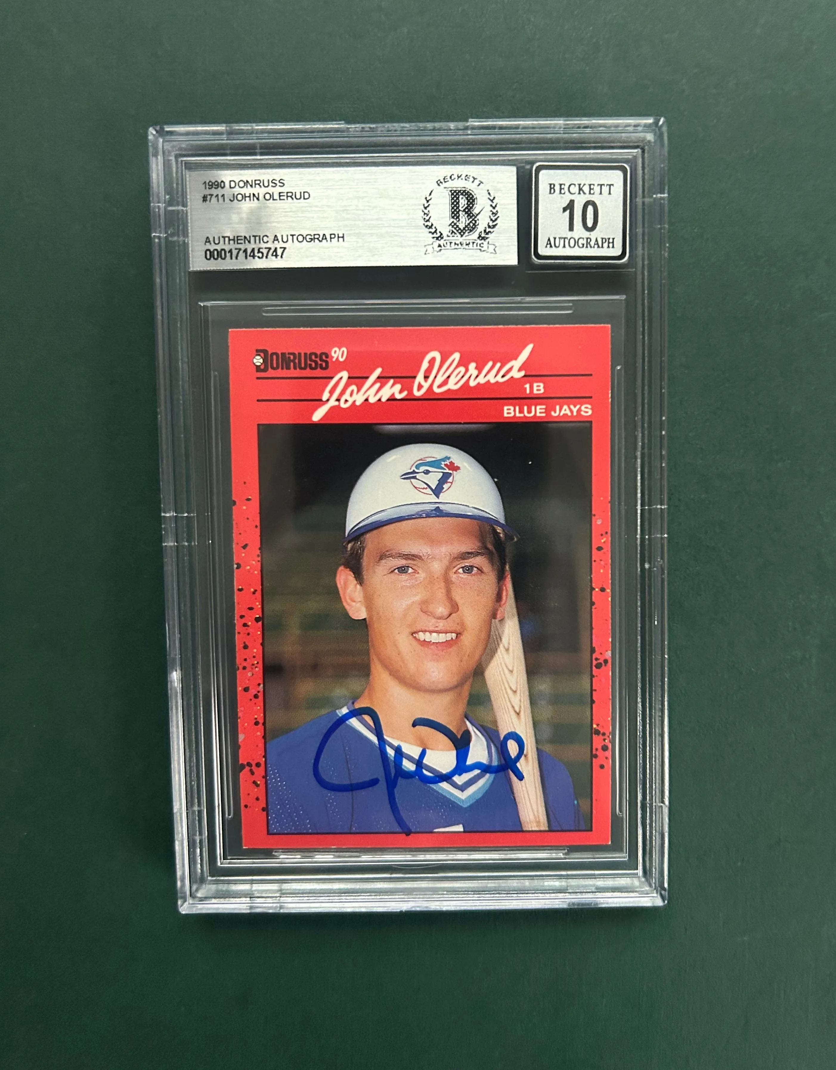 Product image for 1990 Donruss J. Olerud RC w/ on card auto