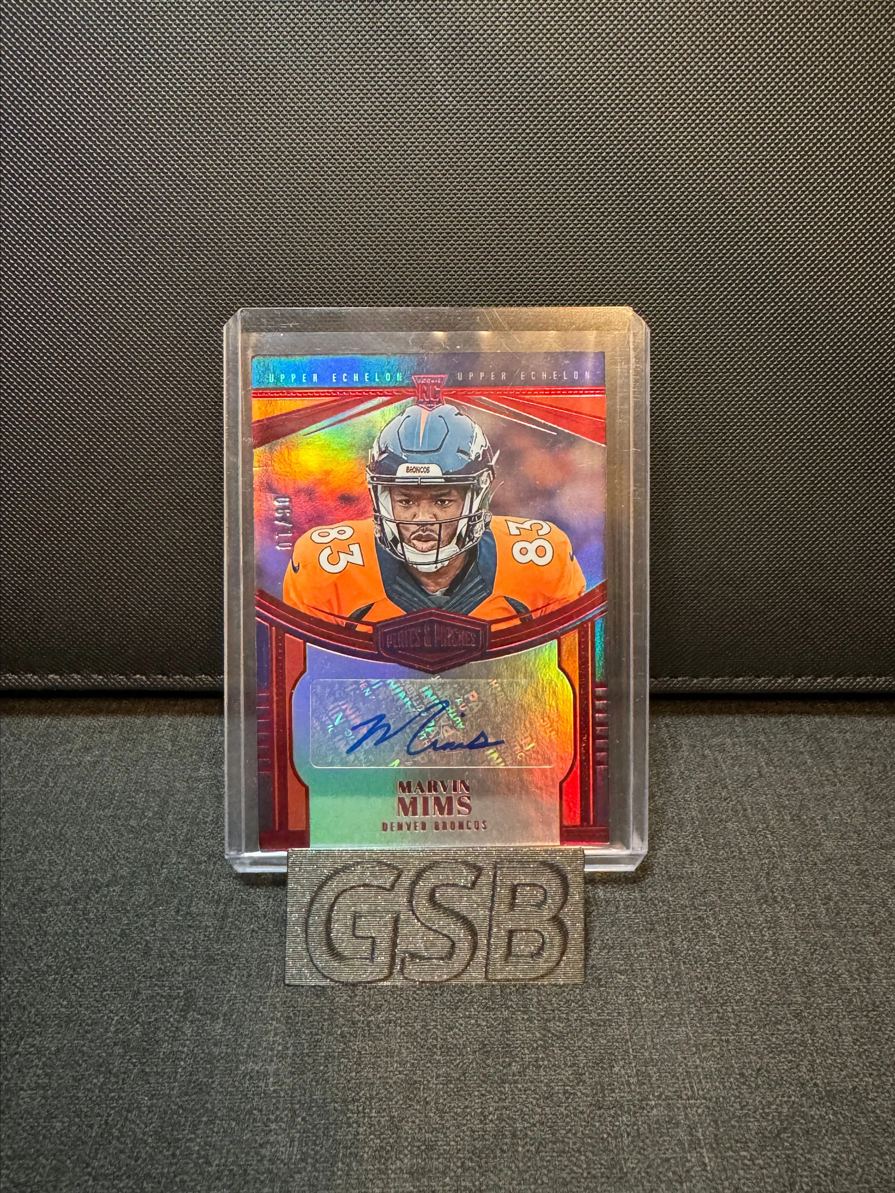 Product image for 2023 Panini - Plates & Patches Marvin Mims RC Auto 6/10