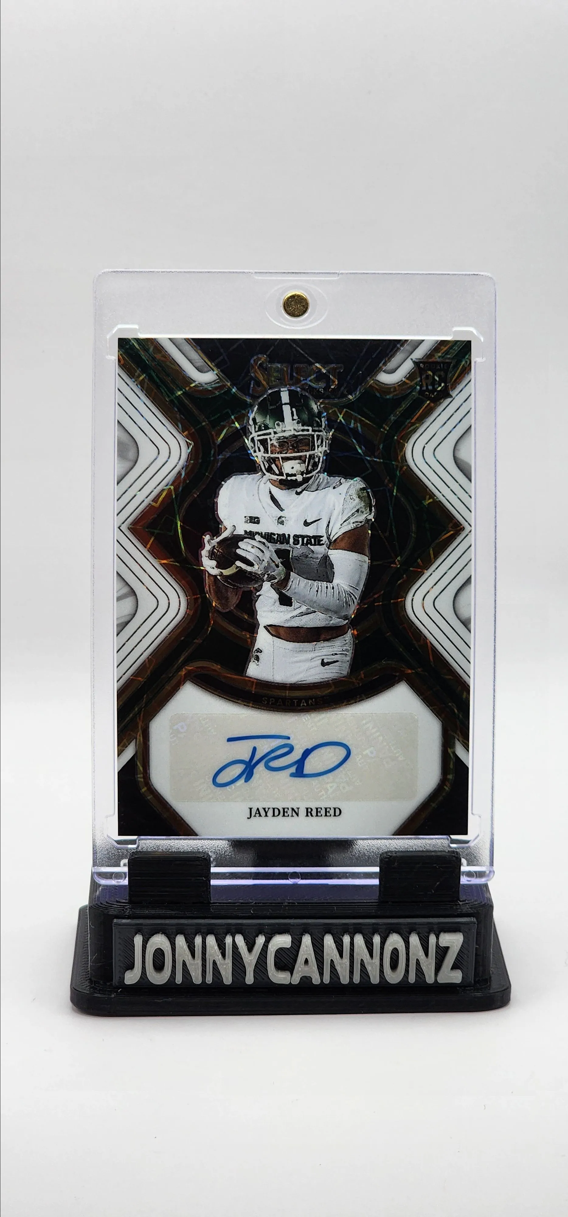 Product image for 2023 Panini Select Draft Picks White Lazer Prizm /49 Jayden Reed Rookie Auto 