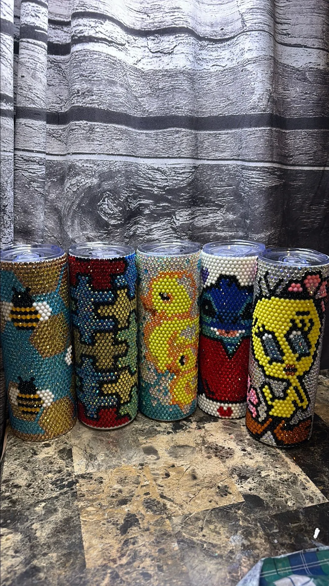 Product image for Rhinestone tumblers