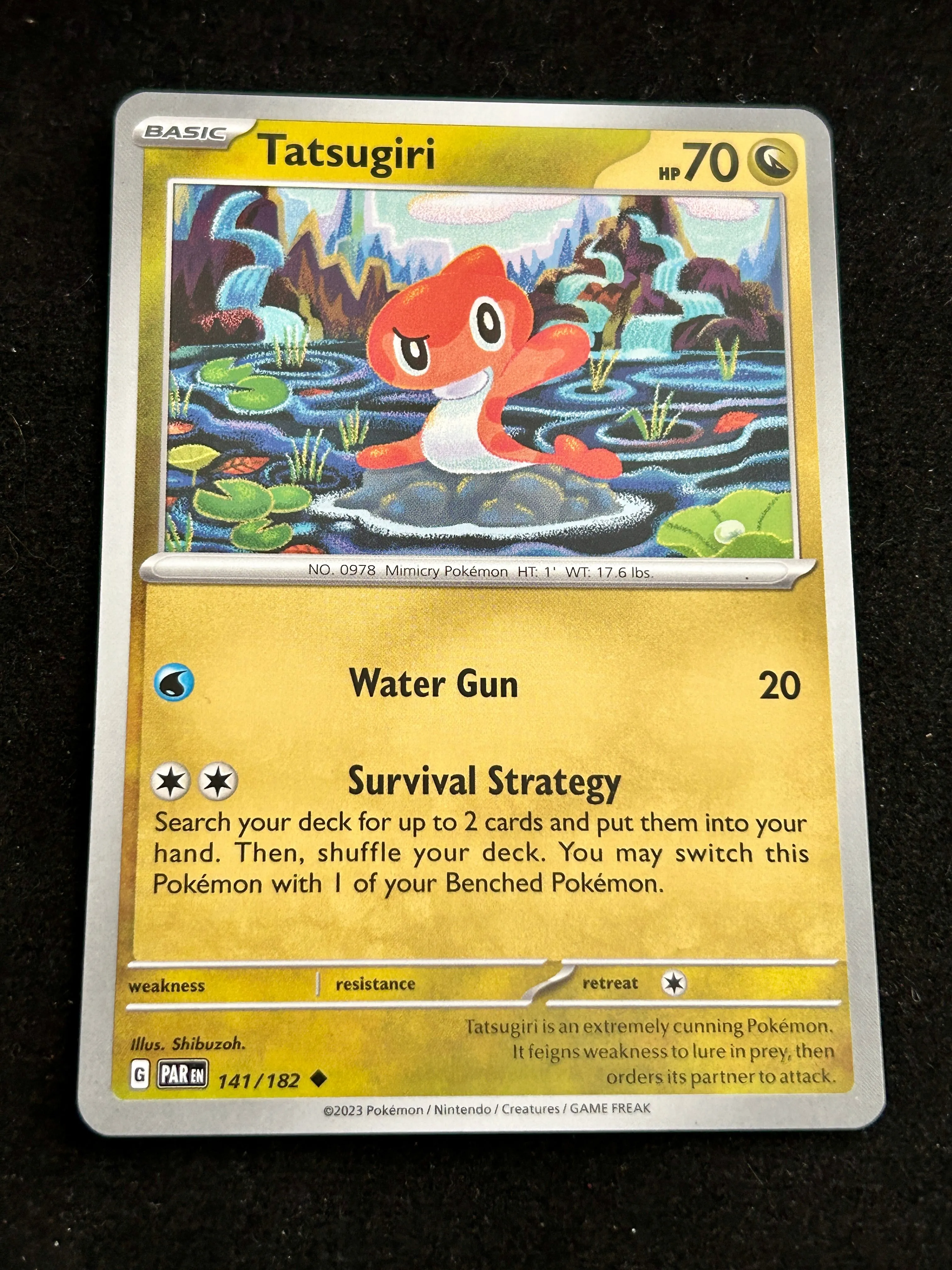 Product image for TCG - Tatsugiri #141 Pokemon Paradox Rift