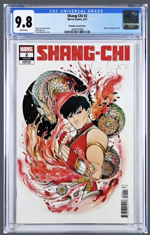 Product image for Shang-Chi 2 8/21 Marvel Comics Momoko Variant Cover 9.8 CGC