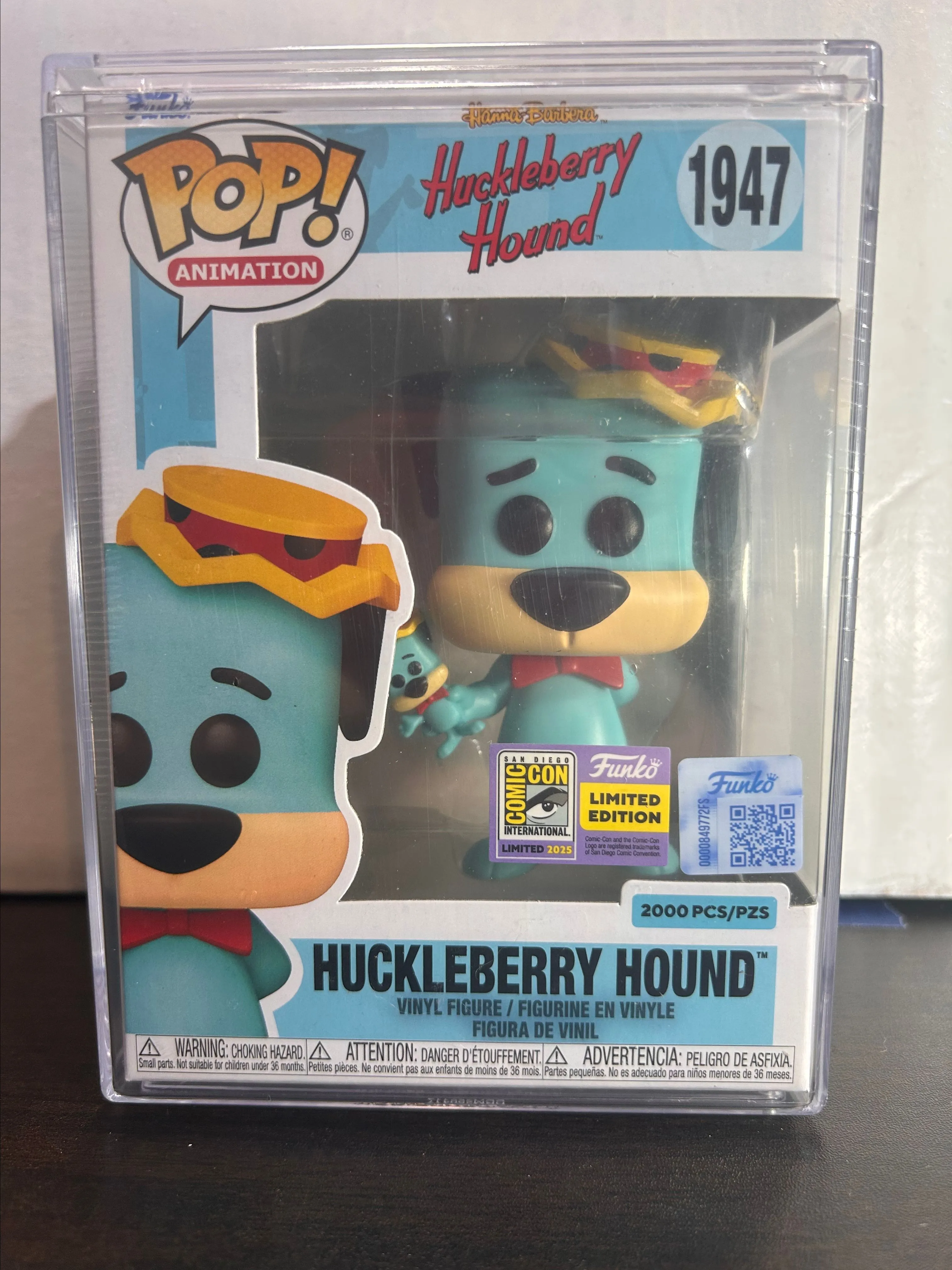 Product image for Blue Huckleberry Hound LE 2,000 Pieces Animation SDCC Con Excl Funko Pop 1947