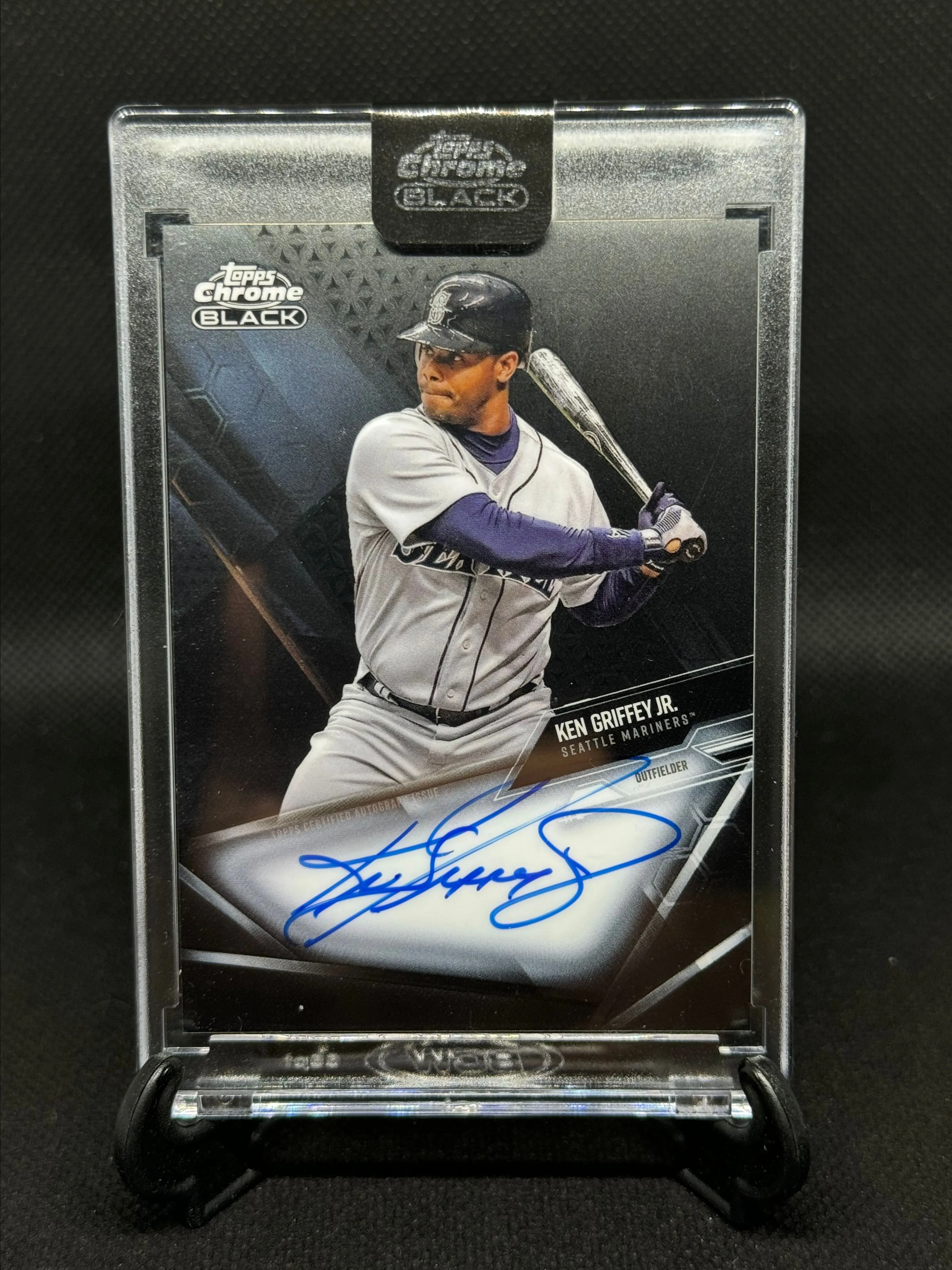 2021 Topps Chrome Black Autographs Ken Griffey Jr. Sealed On Card 