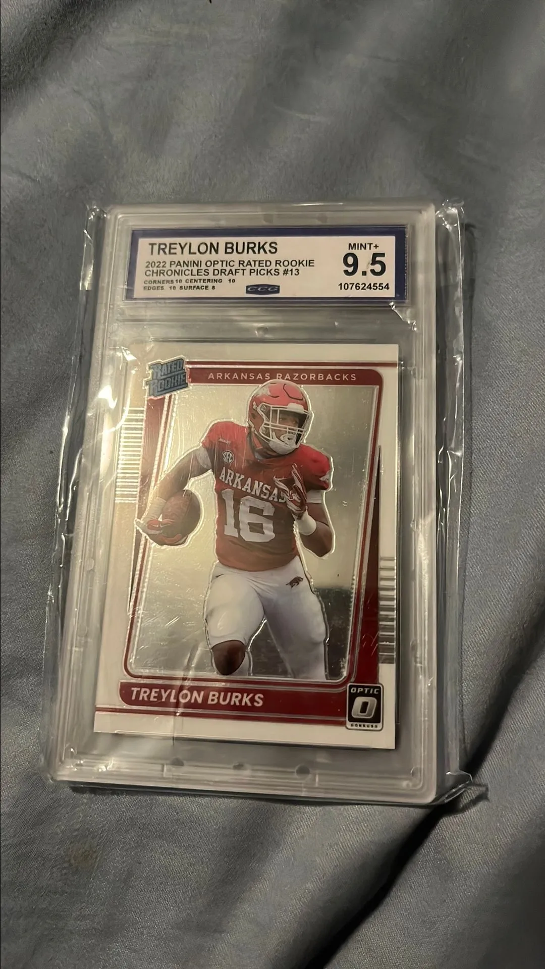 Product image for Treylon Burks rated rookie graded 9.5