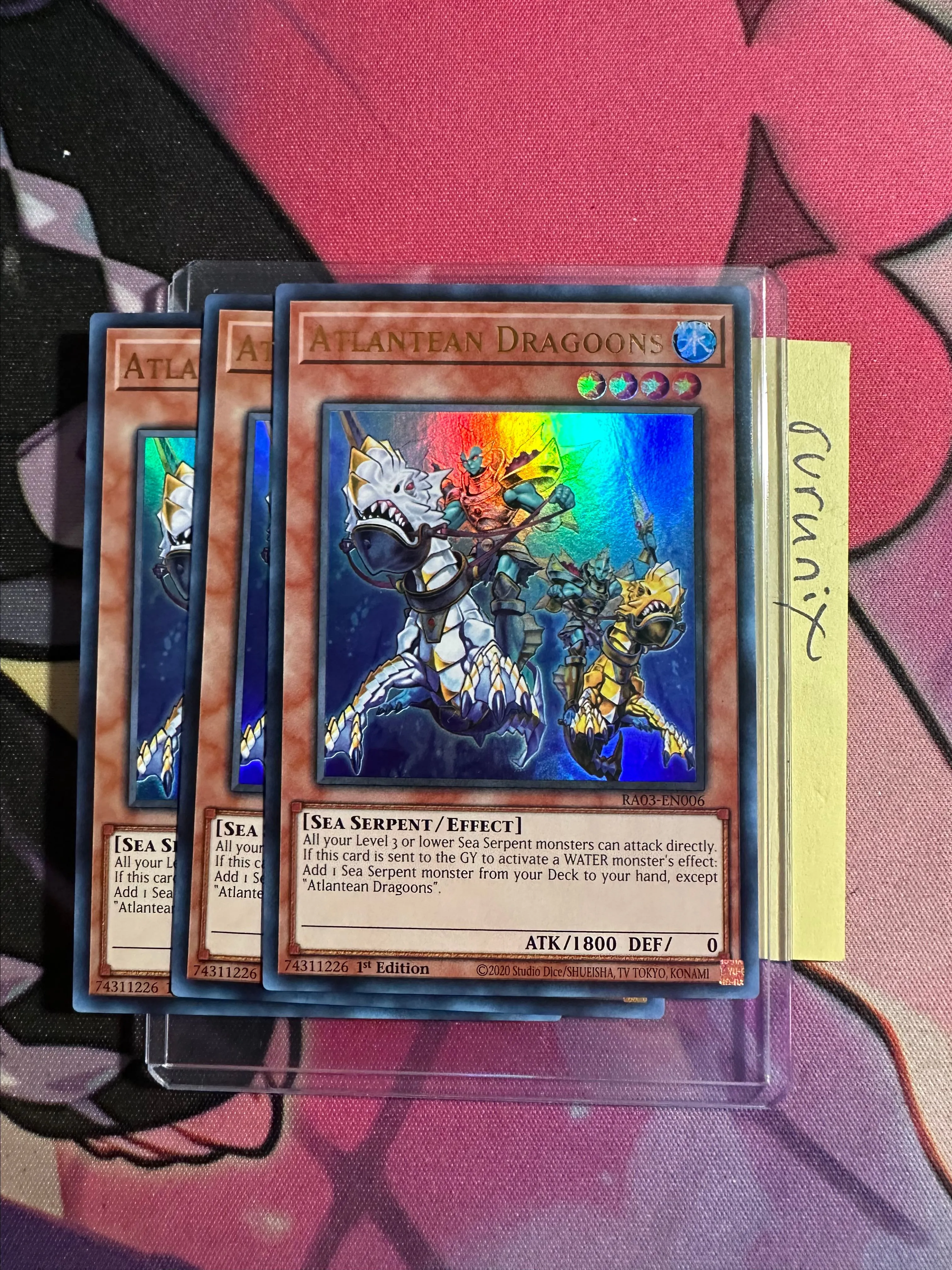 free yugioh card scanner Yugioh OCG Abyssrhine, the Atlantean Spirit Sleeves main image 0