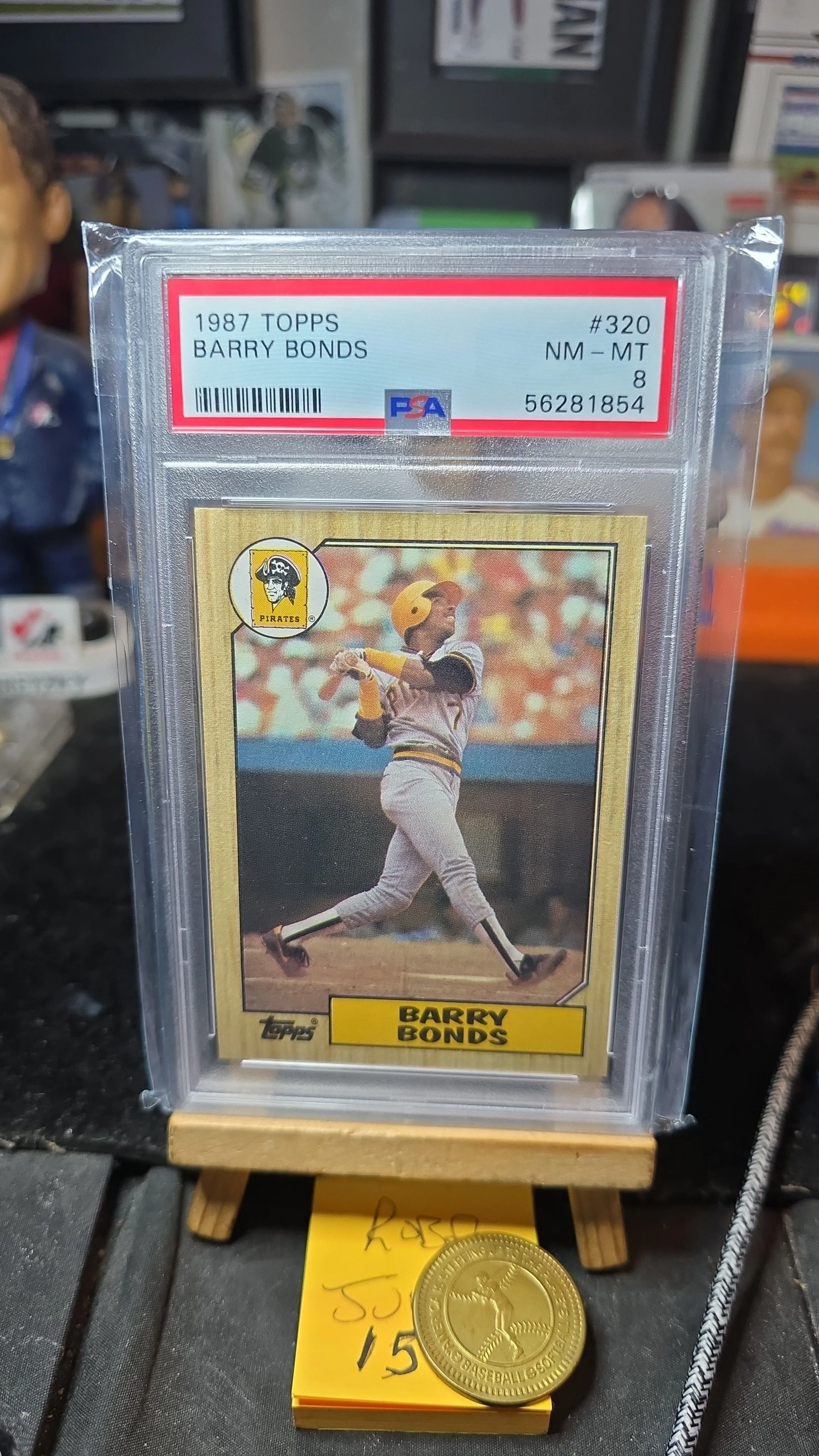 Product image for 1987 topps BARRY BONDS RC