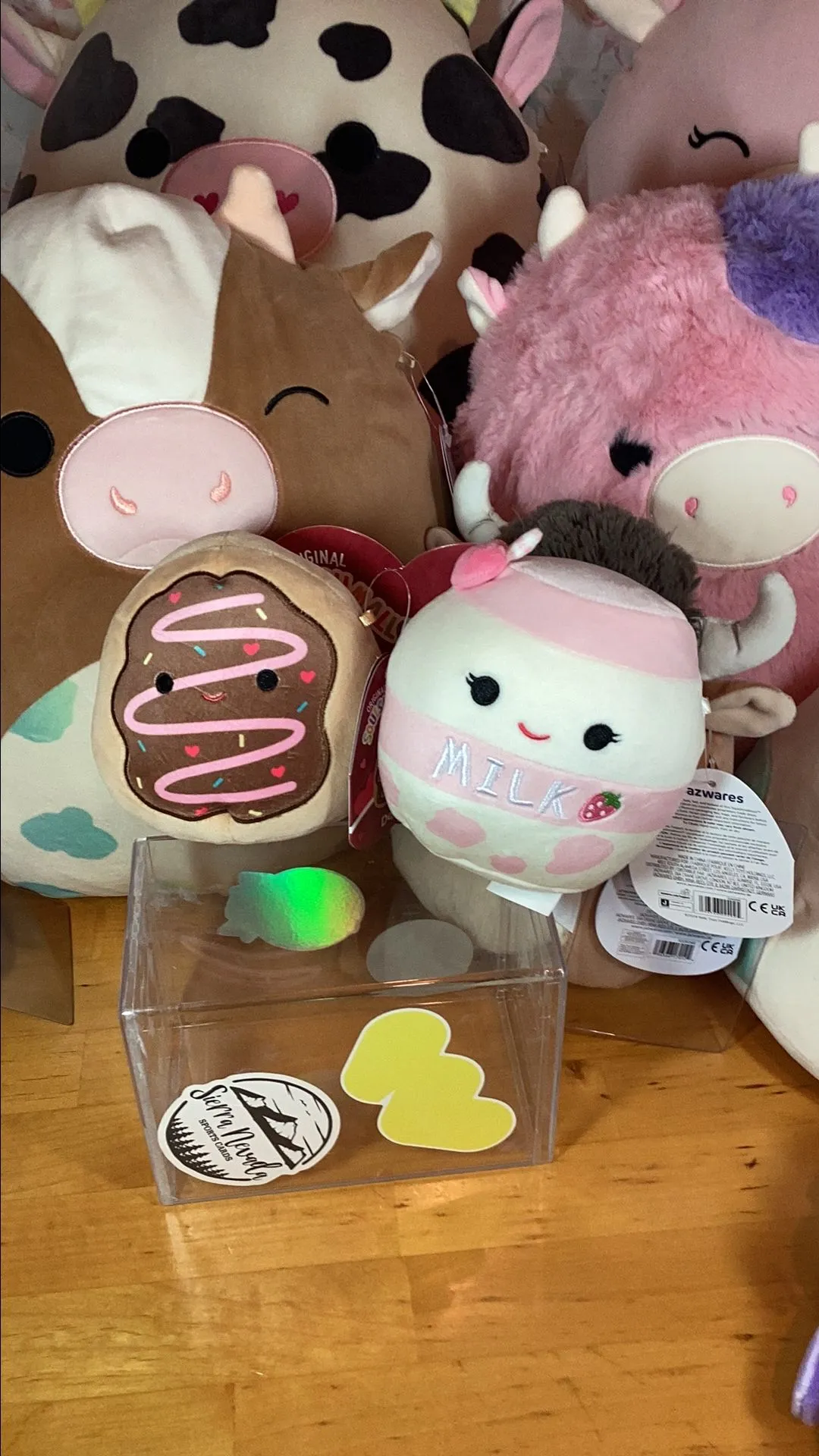 Product image for Deja the Donut & Amelie the Strawberry Milk  Squishmallows 5”