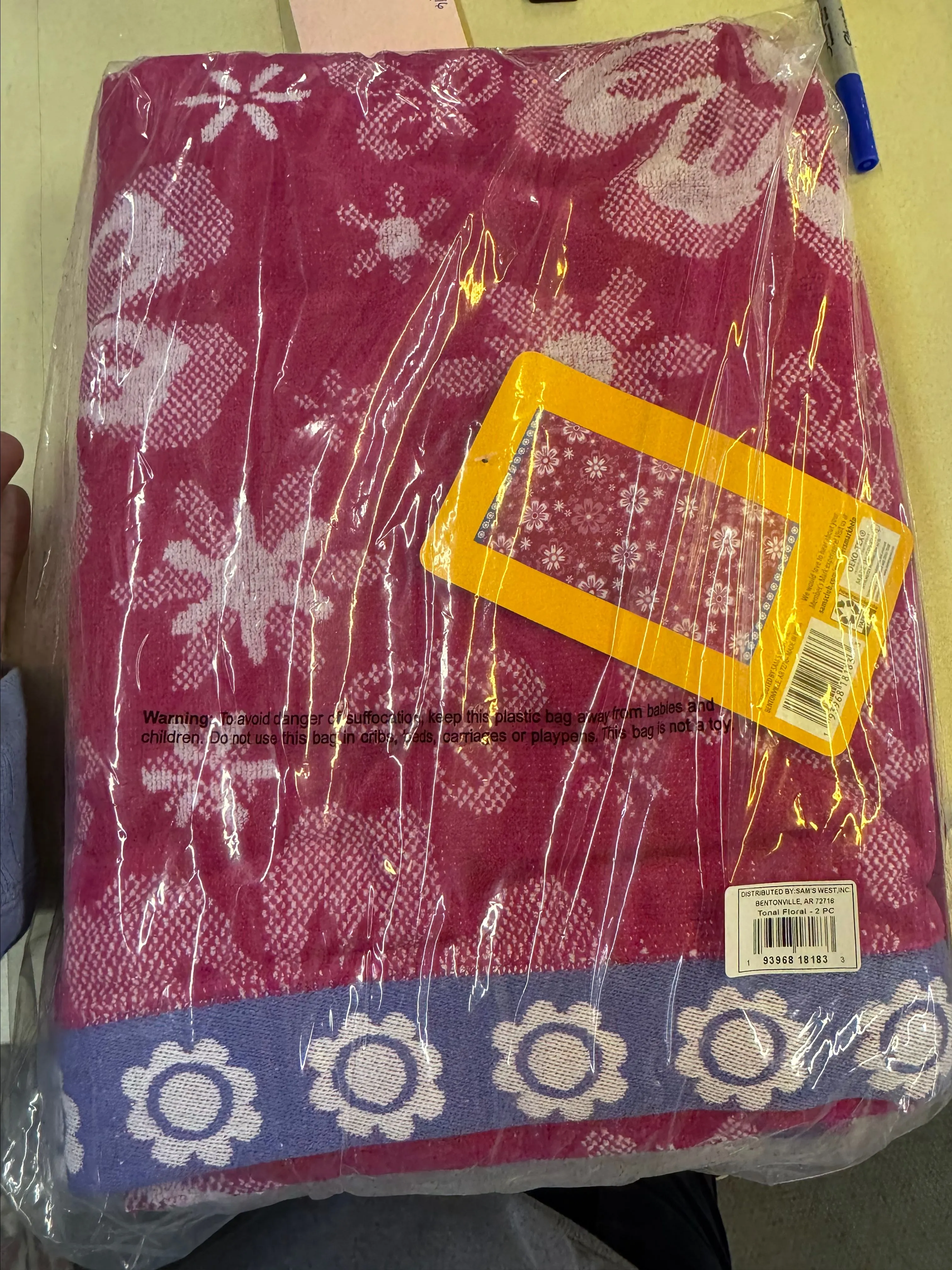 Product image for 2pk Member Mark Beach Towels