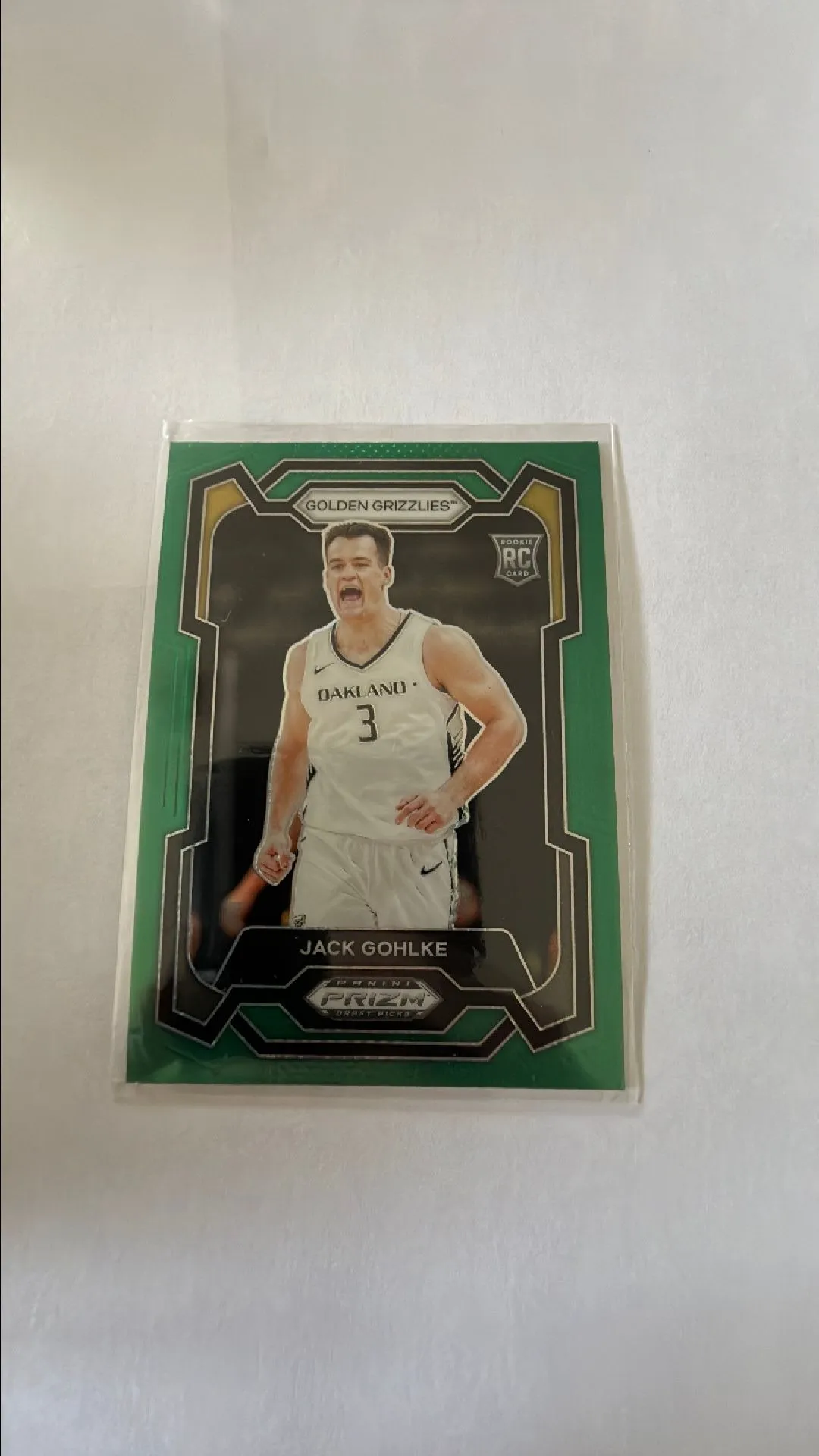 Product image for 2024 Prizm Draft Picks Jack Gohlke RC Green Prizm #32