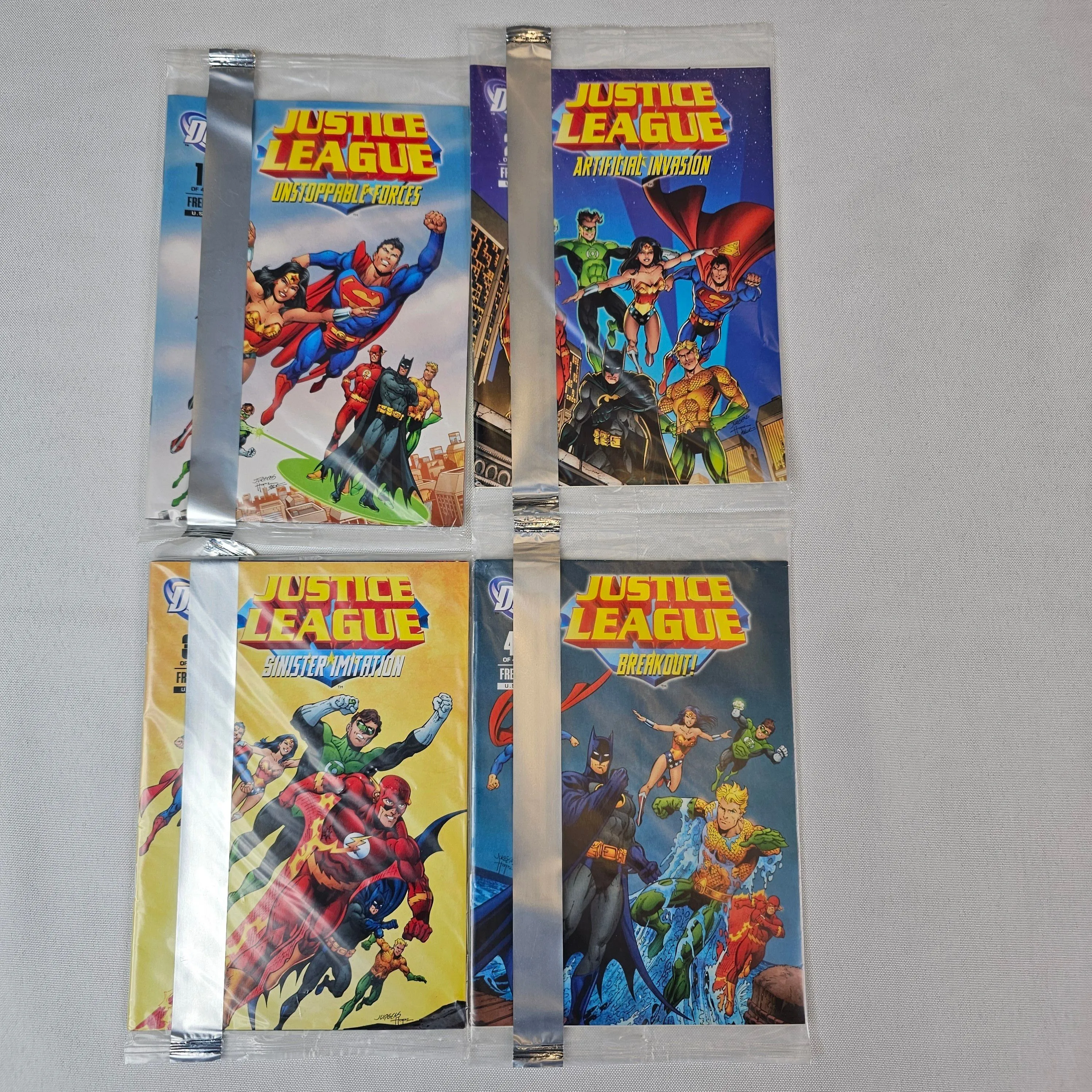 Product image for 2011 General Mills DC Comics Justice League 1-4
