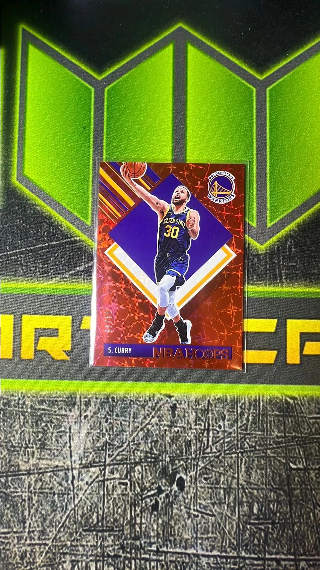 Product image for 2024-25 Stephen Curry Panini NBA Hoops Red /49 Refractor Golden State Warriors
