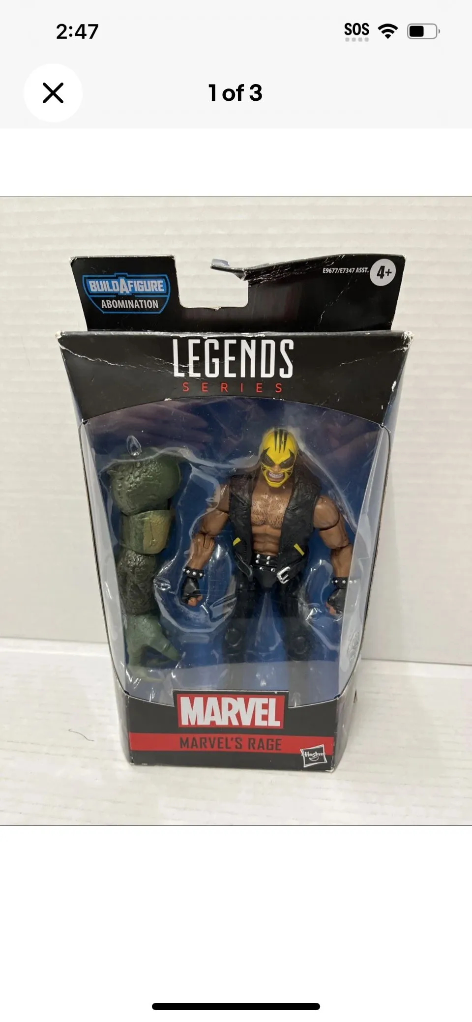 Product image for Marvel Legends Gamerverse Rage 6" Action Figure Abomination BAF New