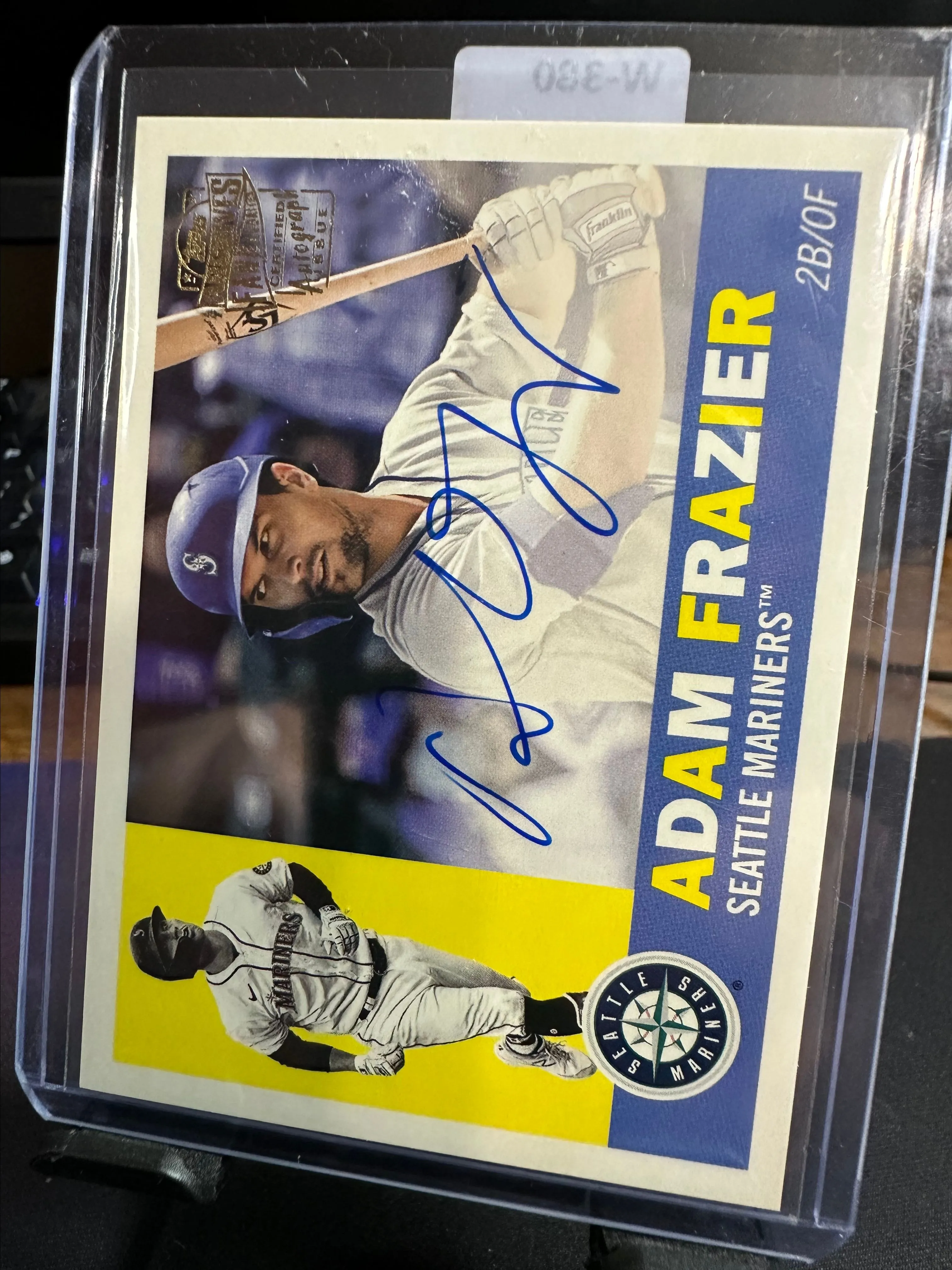 Product image for ADAM FRAZIER 2022 TOPPS ARCHIVES 1960 FAN FAVORITES AUTO SEATTLE MARINERS