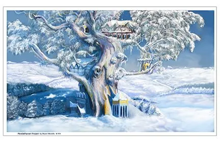 Product image for 11"x17" giclée print, titled "Pendelhaven Frozen"