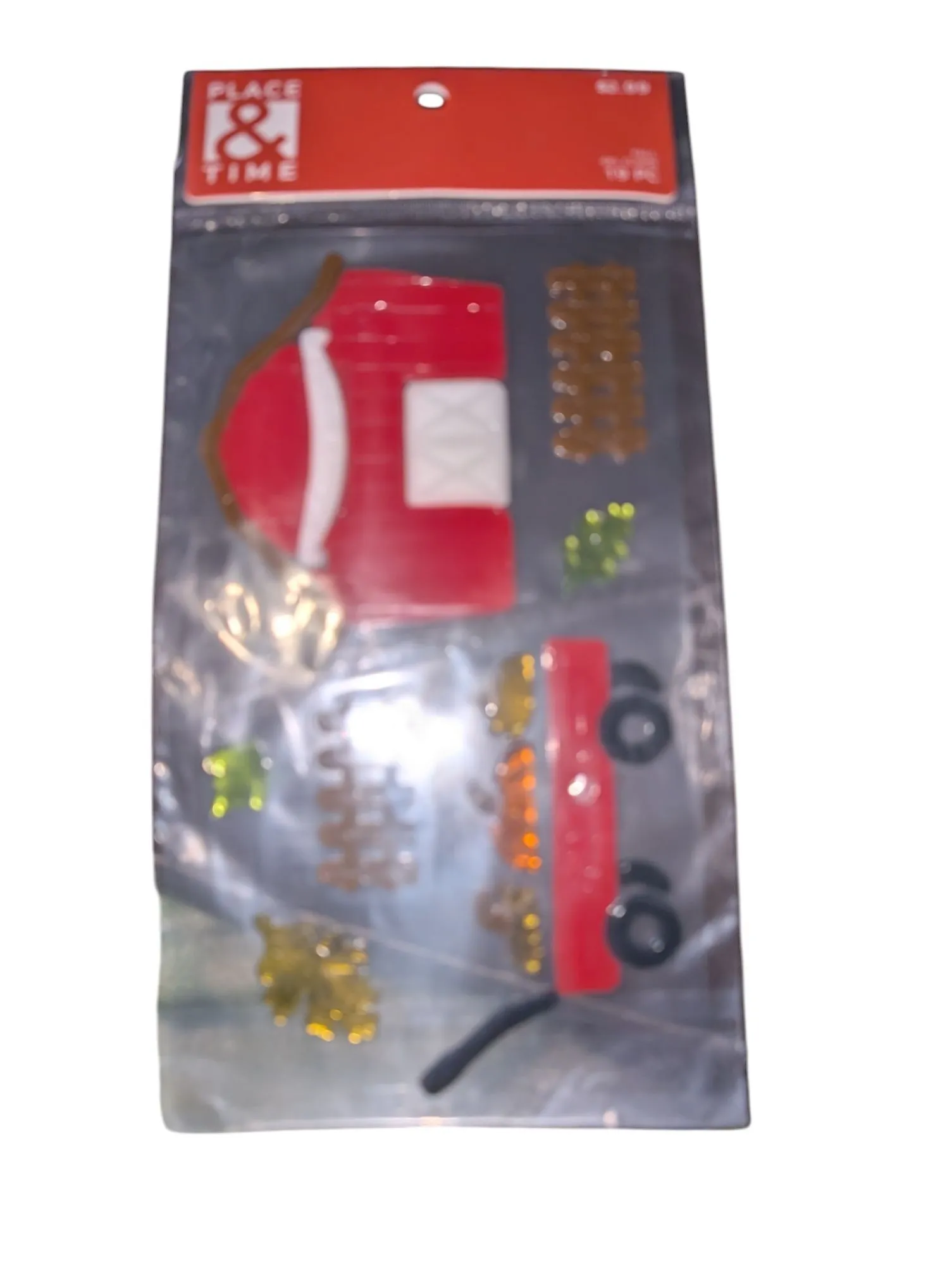 Product image for set of fall-themed gel clings