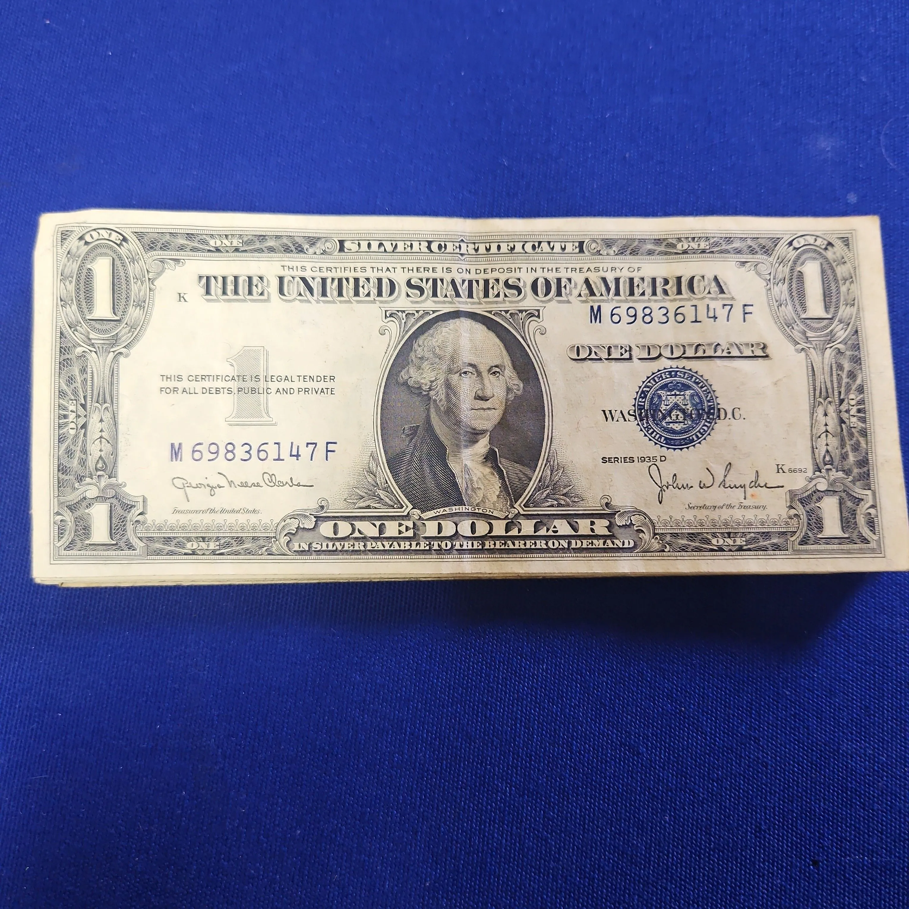 Product image for 1935 silver certificate