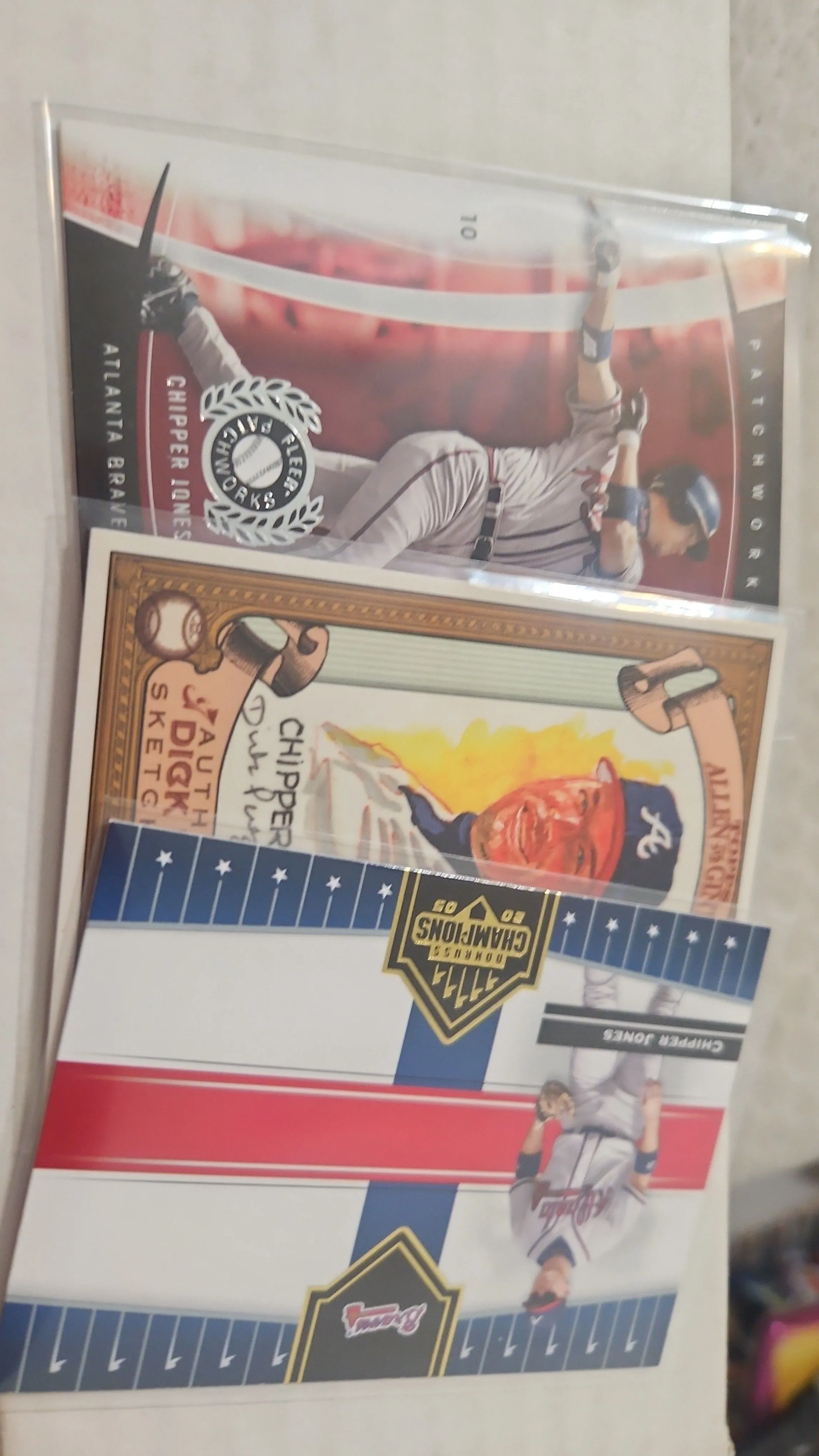 Product image for Chipper jones lot Braves 