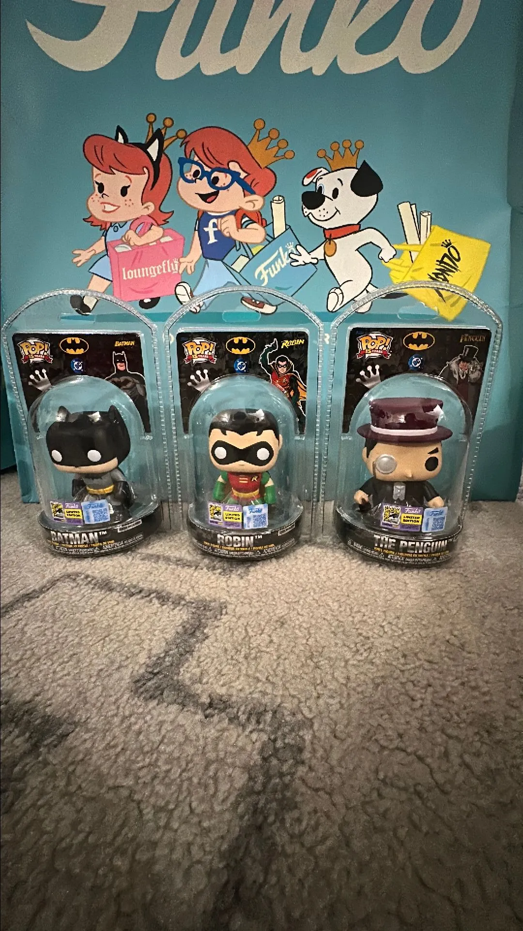 Product image for SDCC Exclusive 2025 Batman Robin Penguin Set