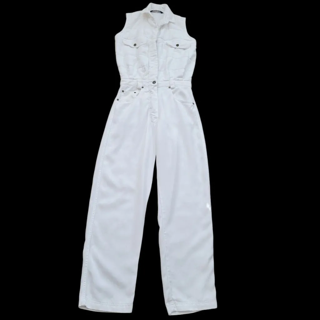Product image for Seattle Gear Short Sleeves Jumpsuit Women's Size Petite Color White