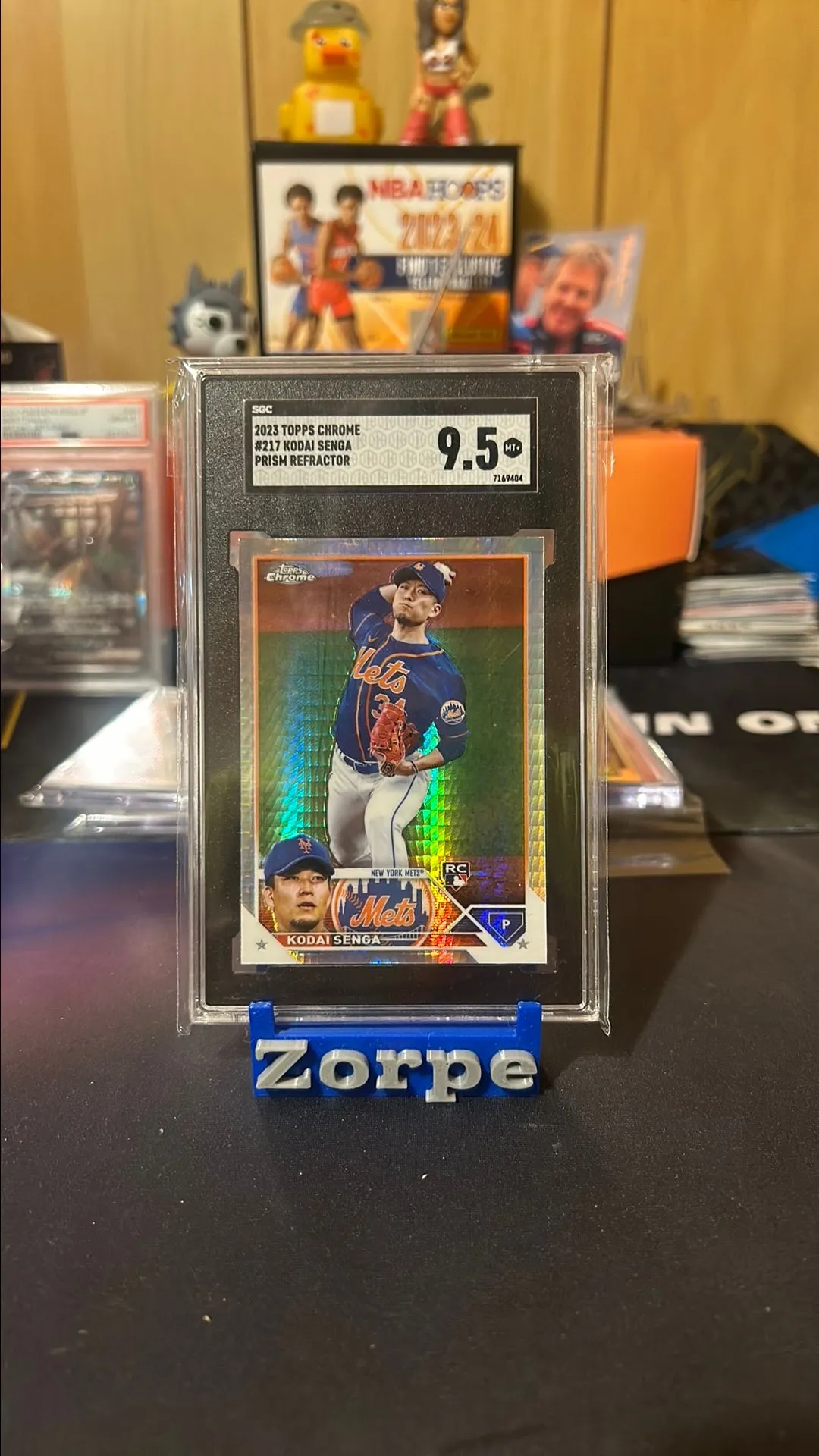 Product image for 2023 TOPPS CHROME PRISM REFRACTOR KODAI SENGA RC SGC 9.5