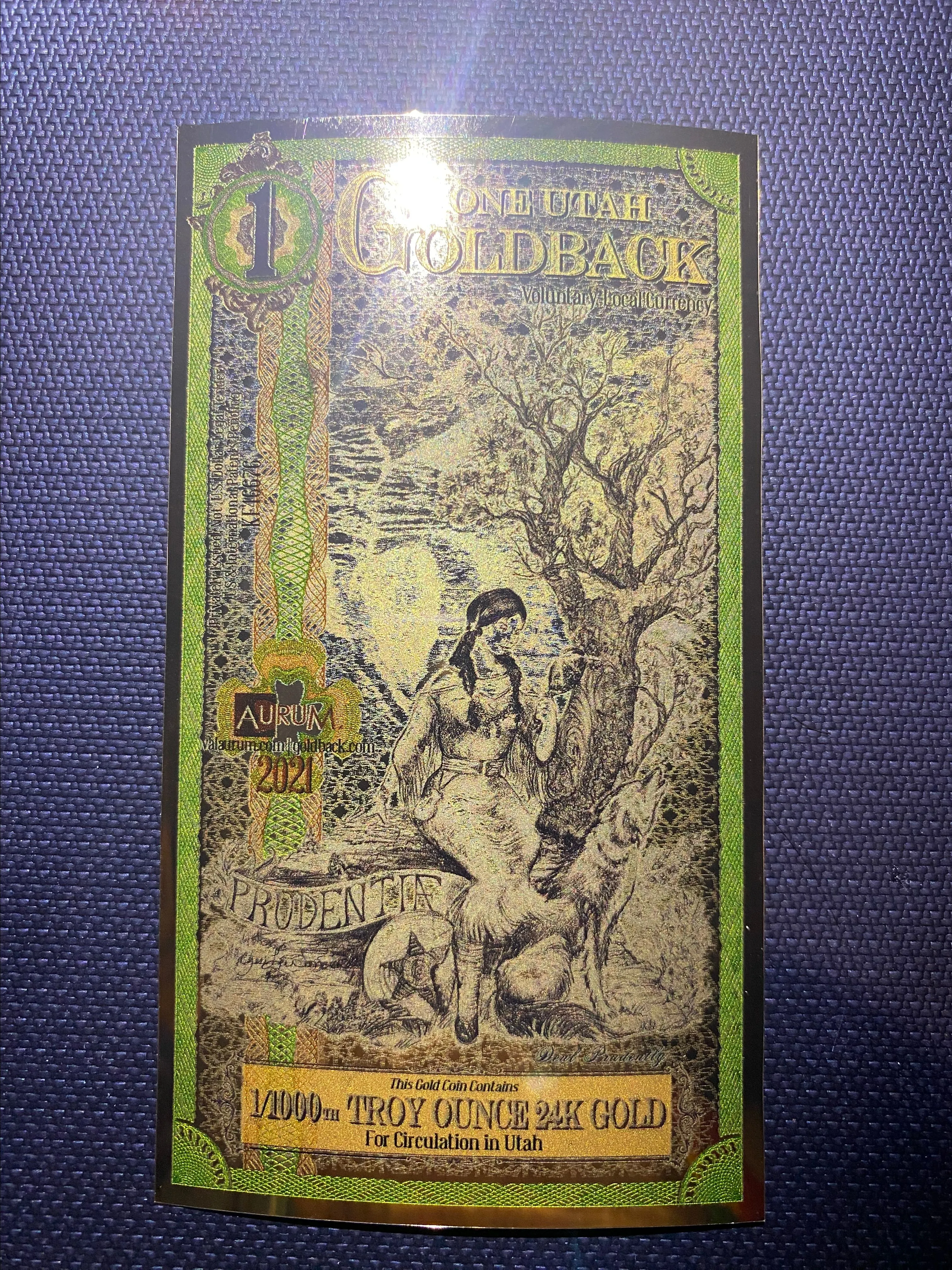 Product image for 1 Utah Goldback