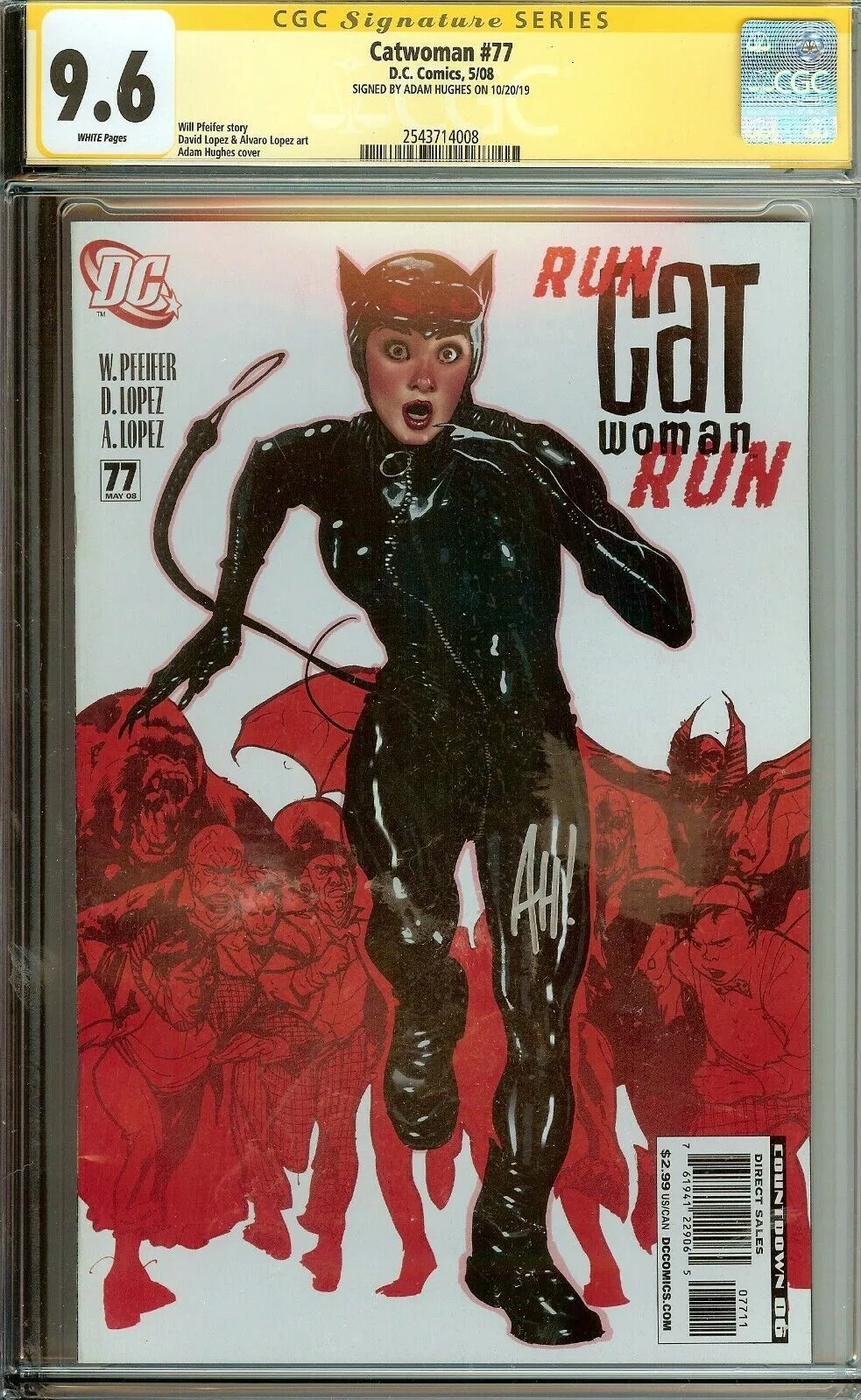 Product image for Catwoman #77 CGC 9.6 Signed Adam Hughes + FREE COMIC