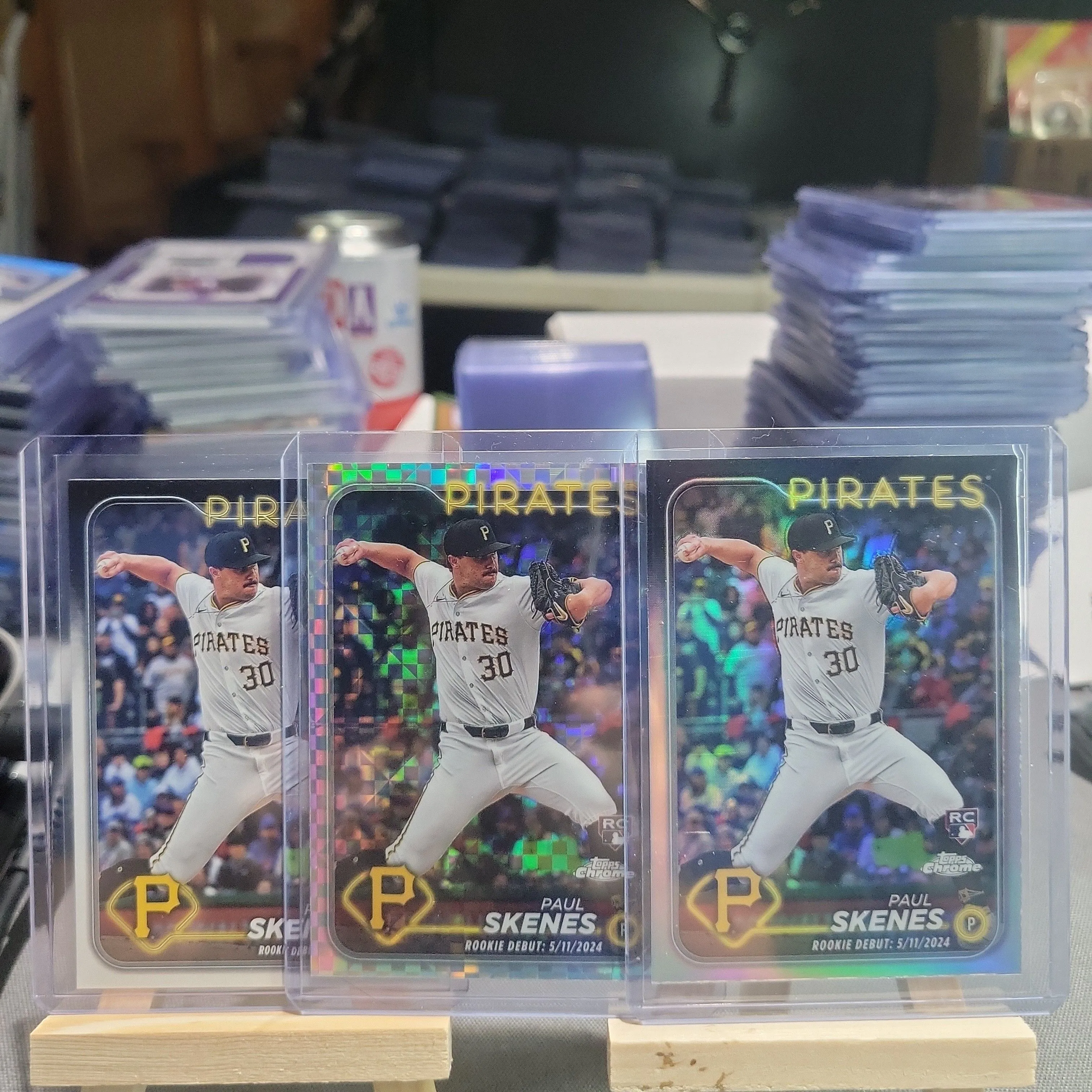 Product image for 2024 Paul Skenes Topps Chrome Rookie Debut Lot