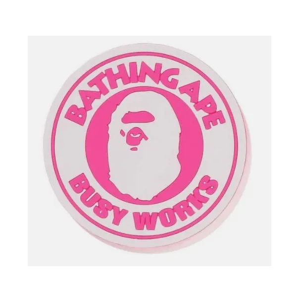 Product image for Hypeware - Bape Busy Works Neon Rubber Coaster Neon Pink