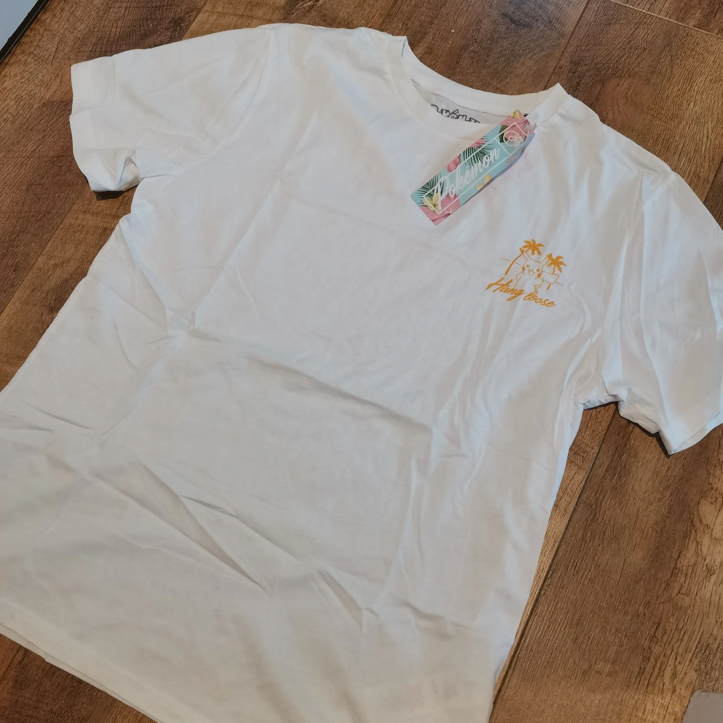 Product image for Pikachu Good vibes Zavvi T Shirt Size L (New with Tags)