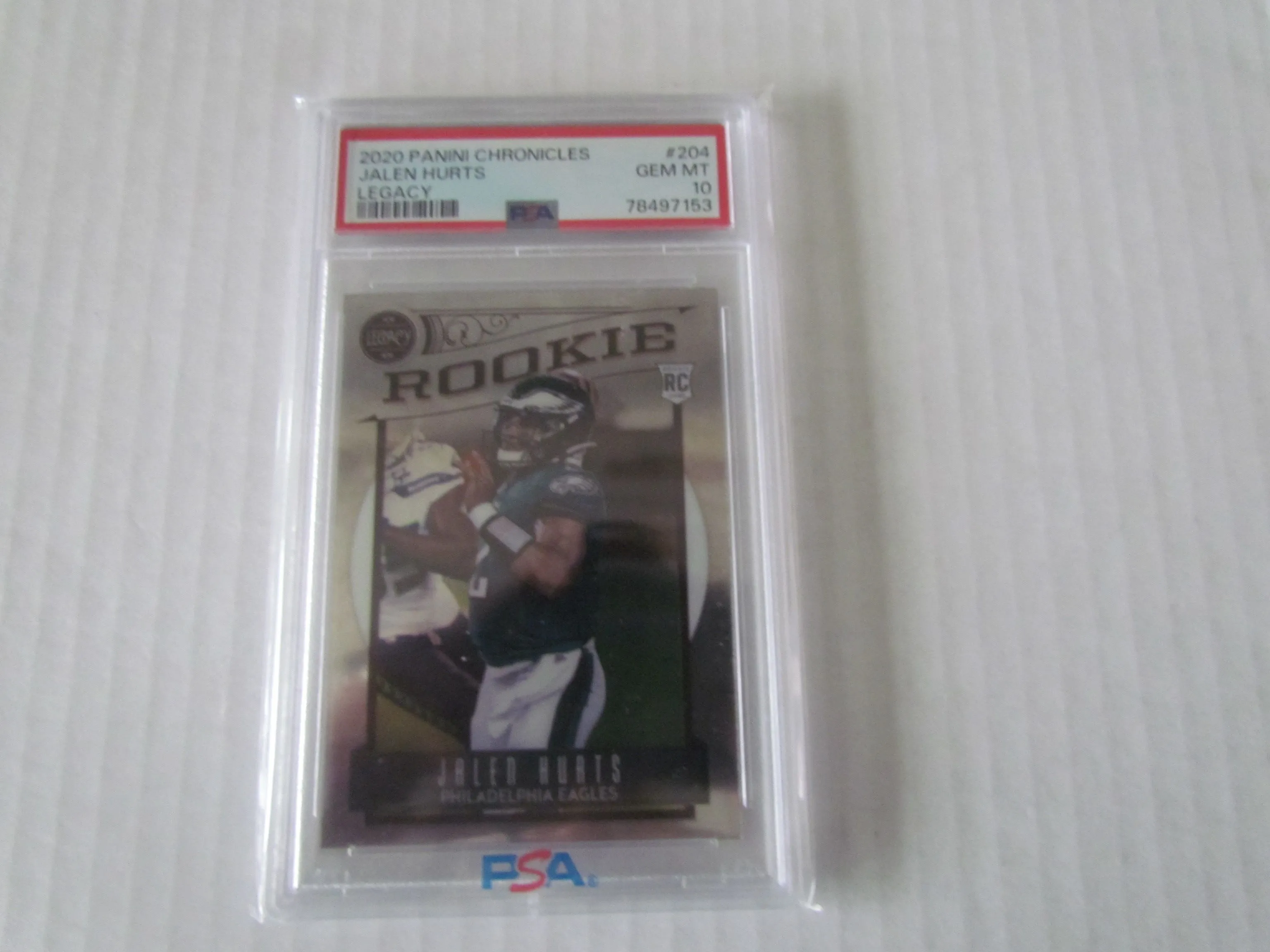 Product image for 2020 RC LEGENCY JALEN HURTS PSA 10