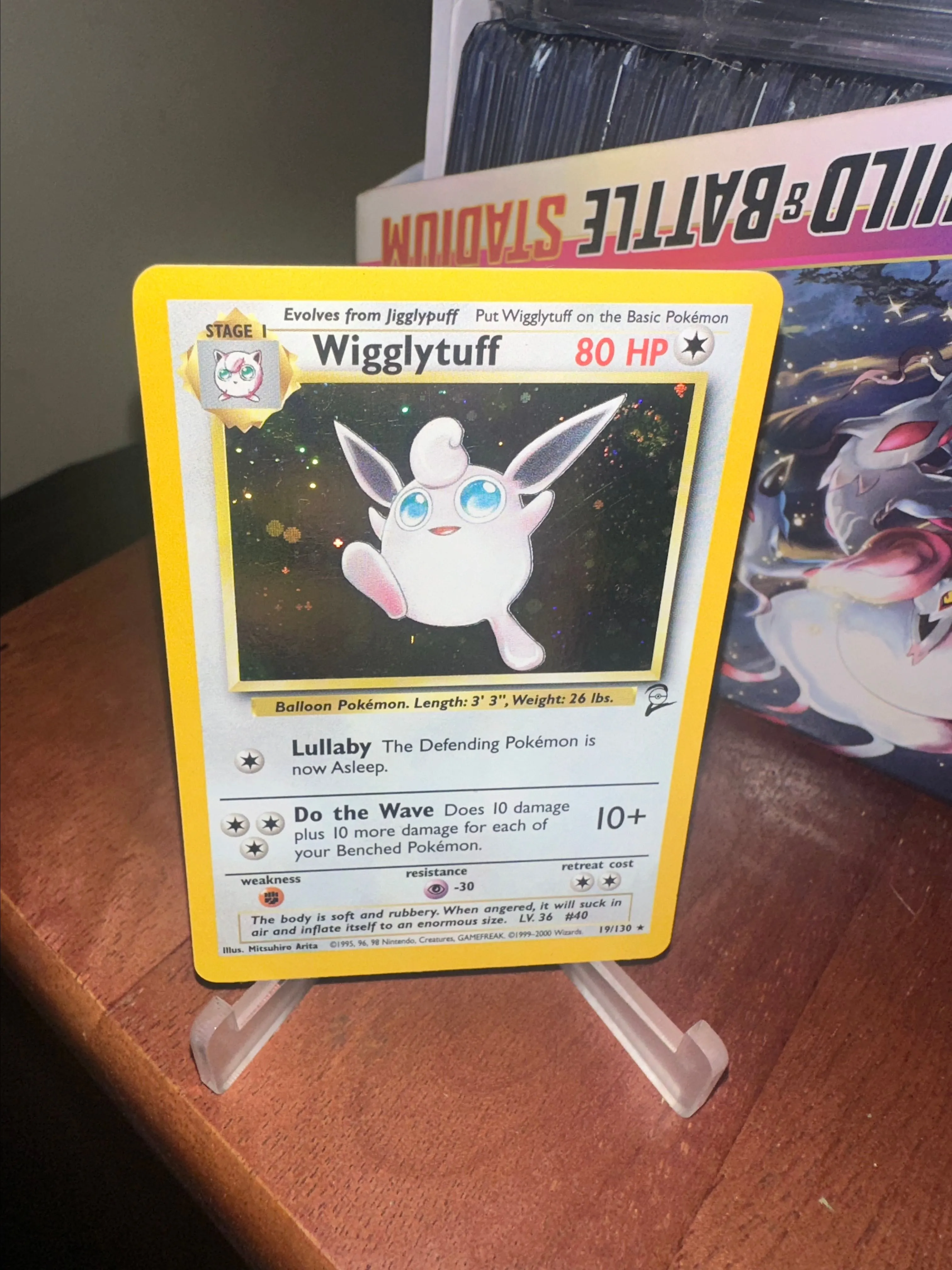 Product image for Wigglytuff English Base Set 2 Holo.J🔥NM- Swirl💫