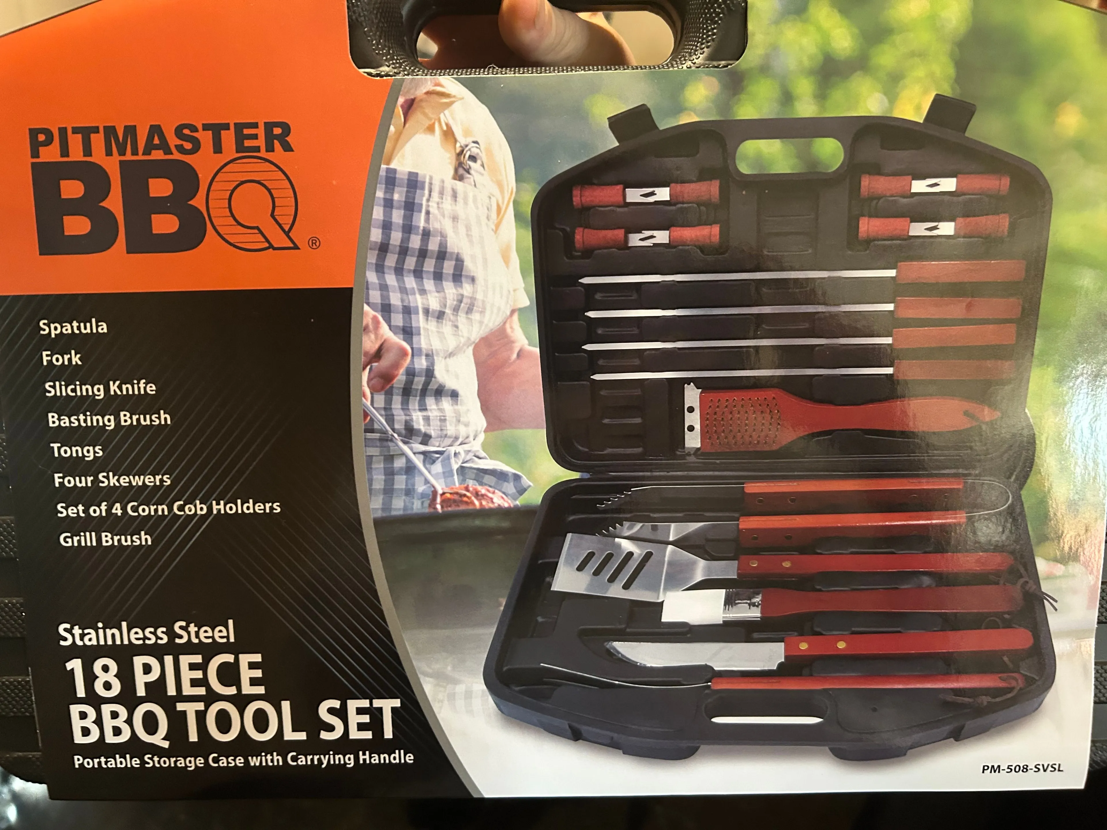 Product image for Brand new barbecue 18 piece tool set new