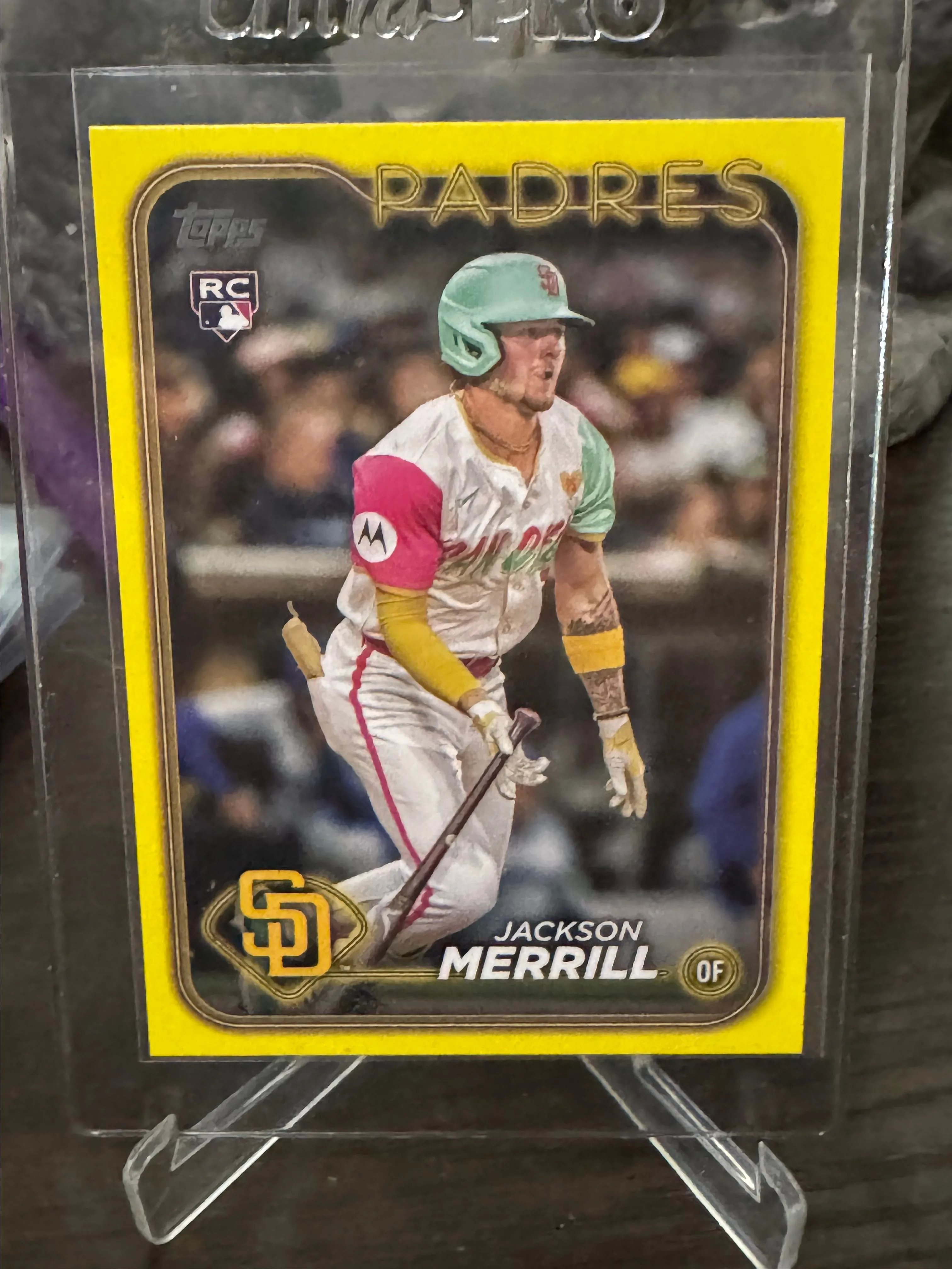 Product image for 2024 Topps Update Series - #US210 Jackson Merrill (RC) - Yellow Parallel
