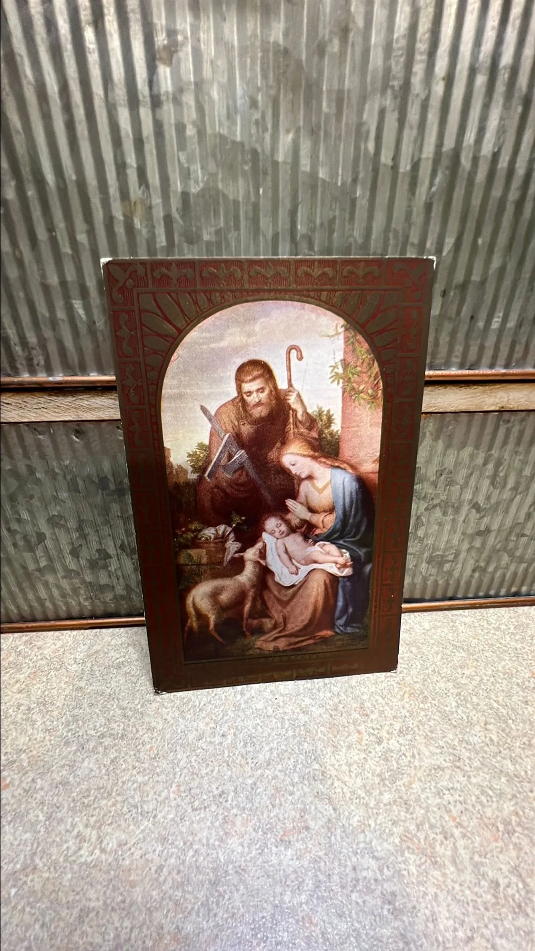 Product image for Card 1. Vintage Whitney nativity post card.