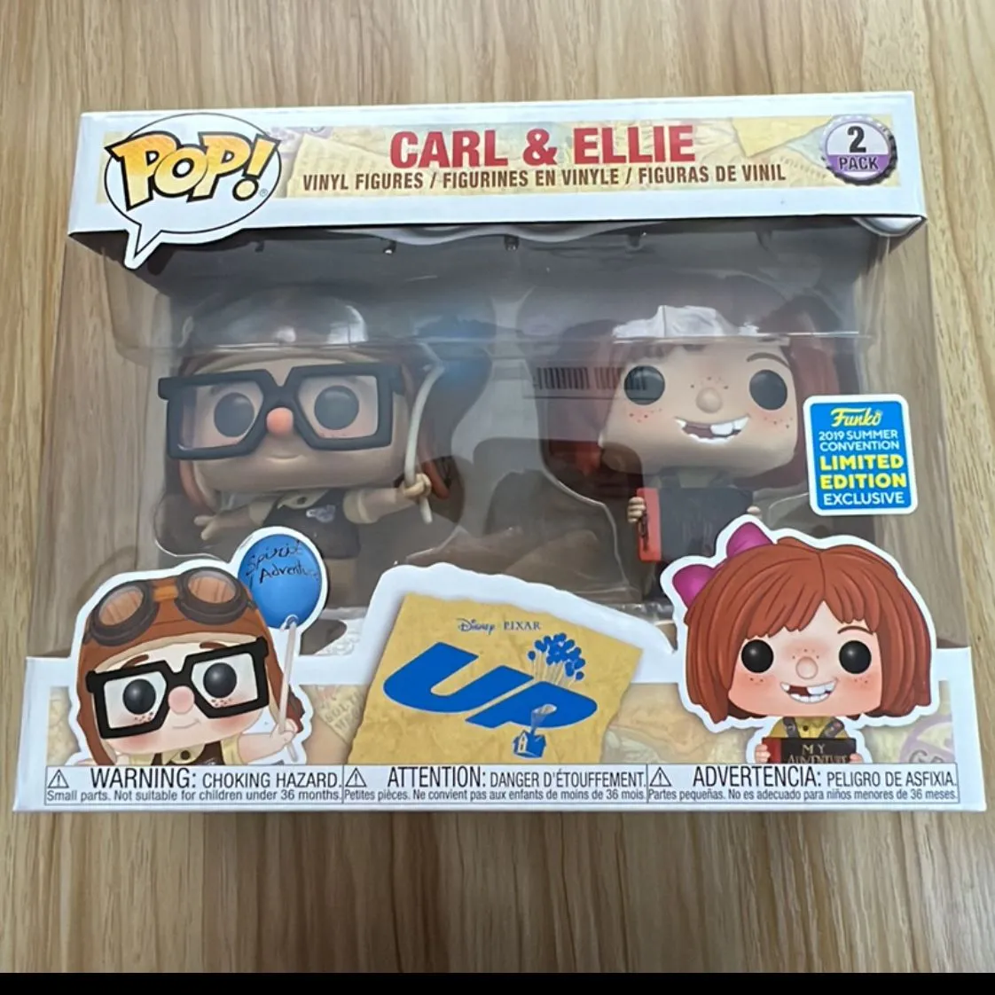 Product image for Carl and Ellie as Kids 2019 Convention Funko Pop 2-Pack