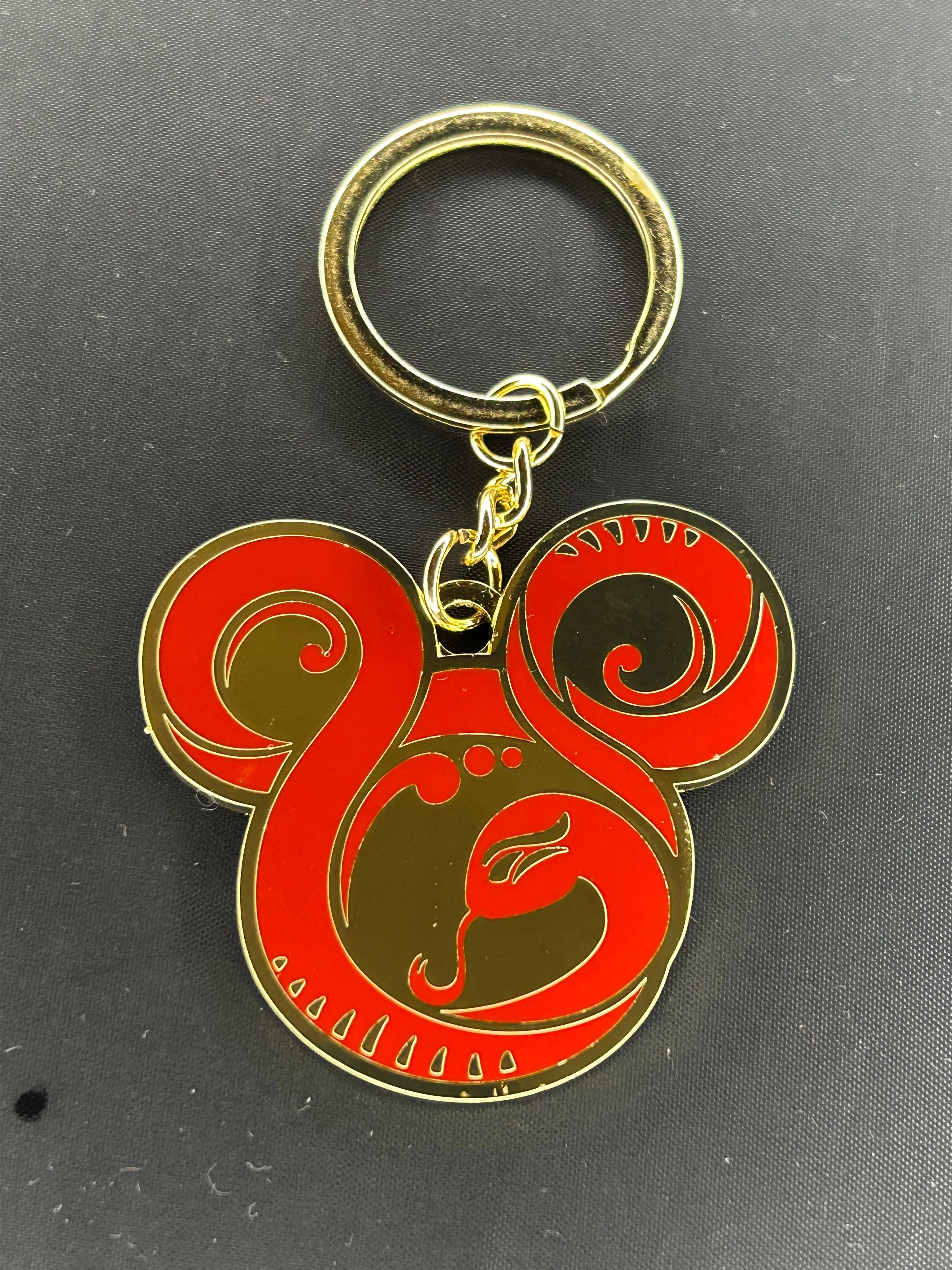 Product image for LIMITED RARE Disney Lunar Chinese New Year 2025 SNAKE Keychain California Advent