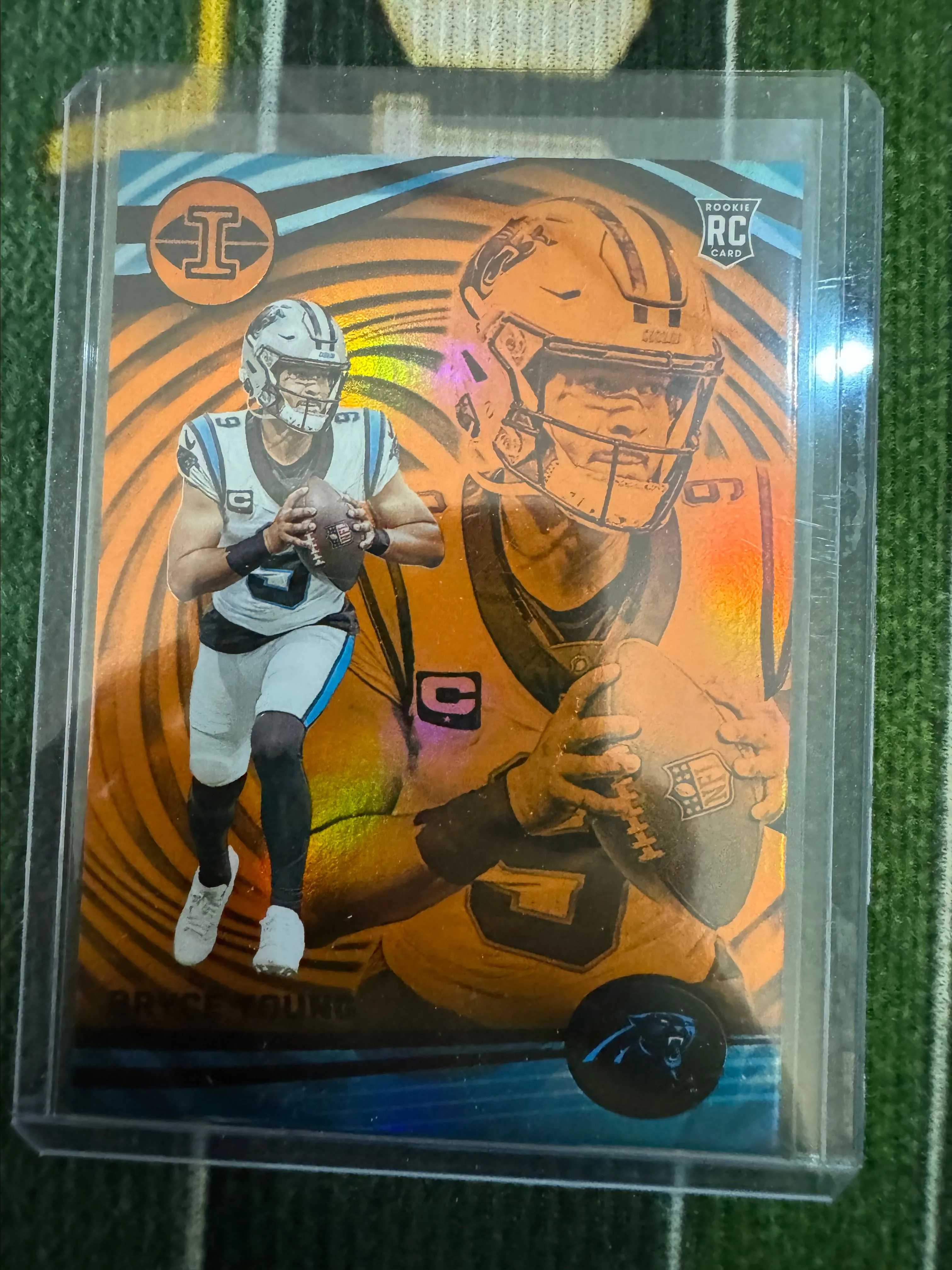 Product image for Bryce Young Orange  Rookie Panini illusion