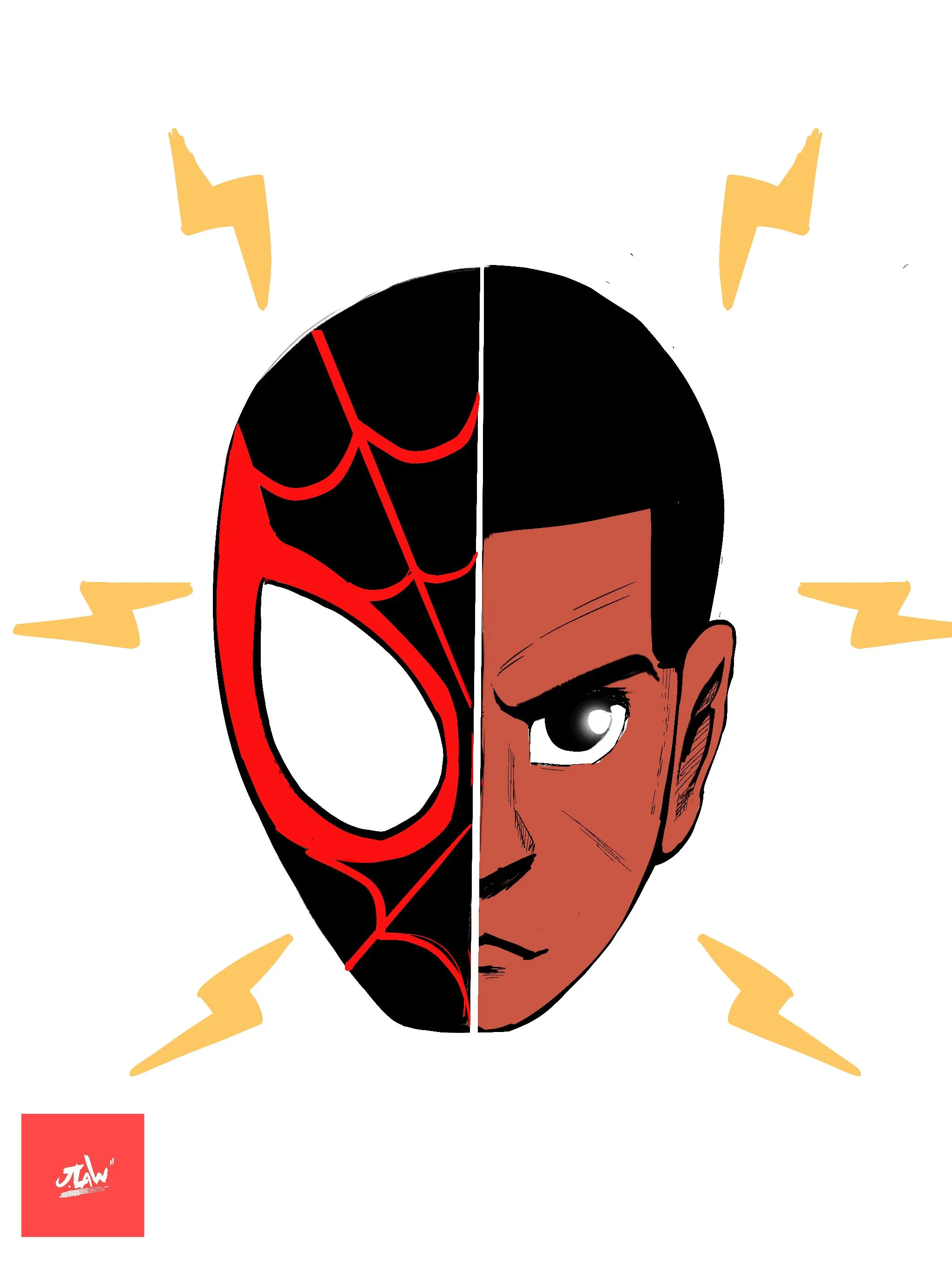 Product image for Miles Morales Spider-Man Print