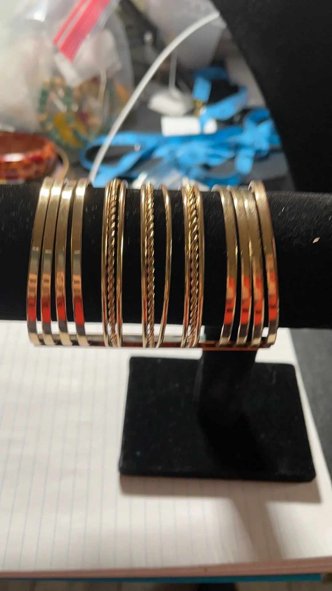 Product image for Golden bangle cuff bracelet