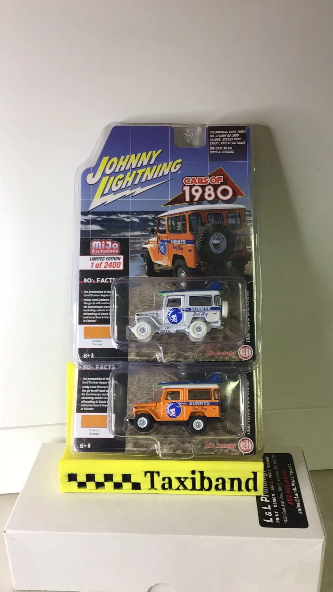 Product image for Chase - White Johnny Lightning 1980 Toyota Land Cruiser - Mijo Exclusive